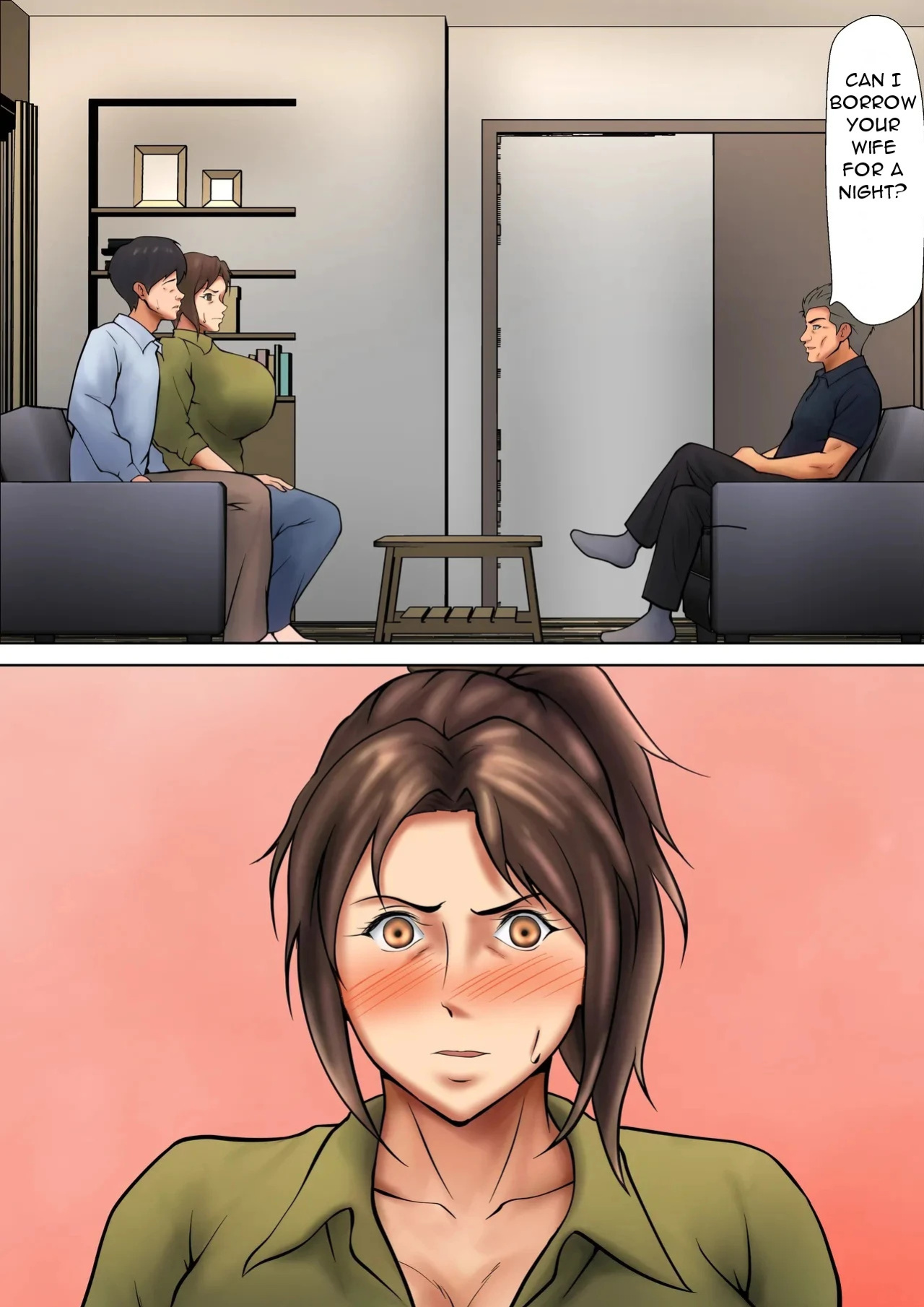 [Pentacle (Shimipan)] A Married Woman Who Chose to Be Embraced for The Sake of Her Daughter - A Night Sanctioned by Her Husband [English][DarklordMTLs]