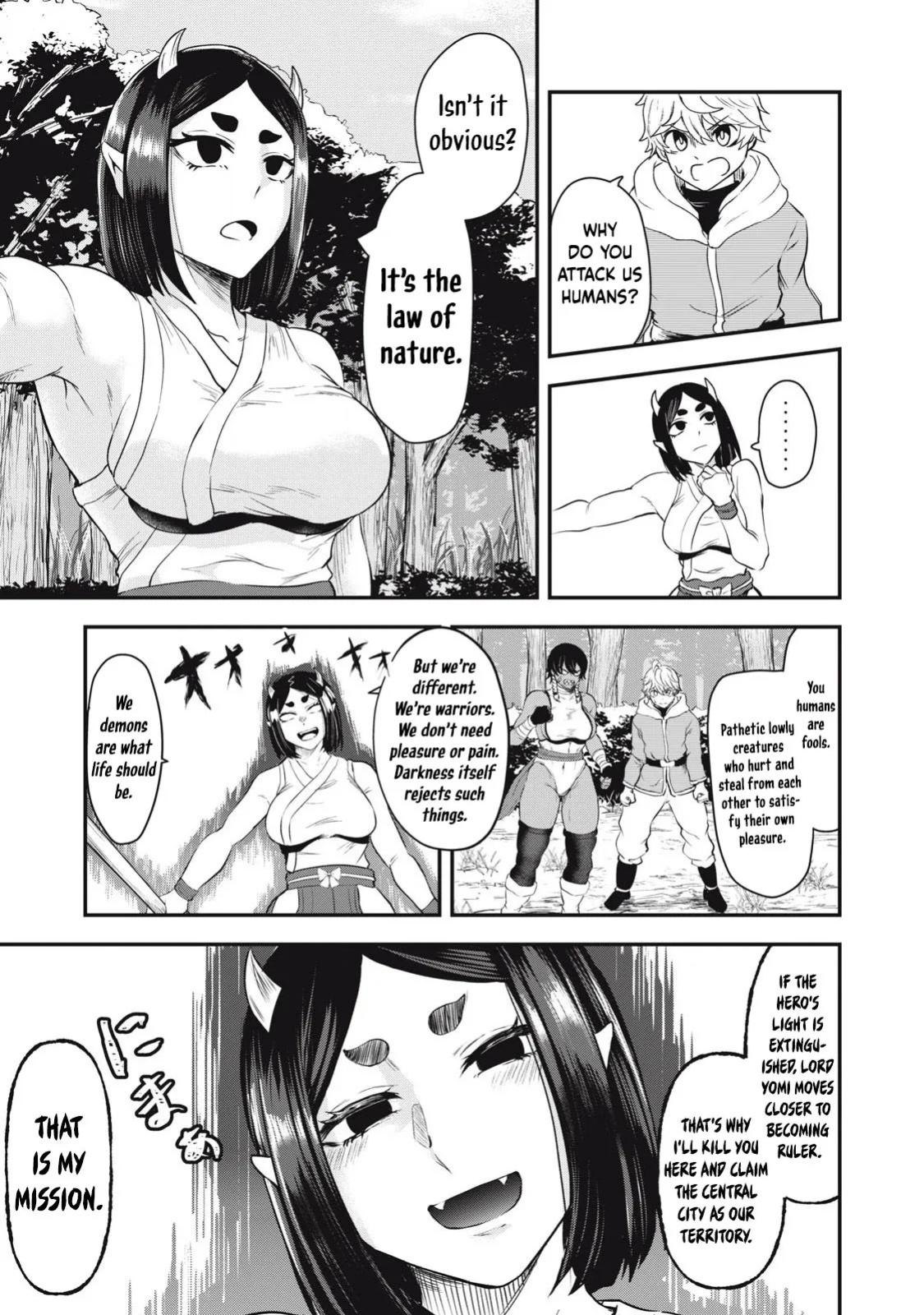 Holy Pilgrimage Ecstasy: defeat demons in a room you cant get out of unless you do XXX [Chapter 2]