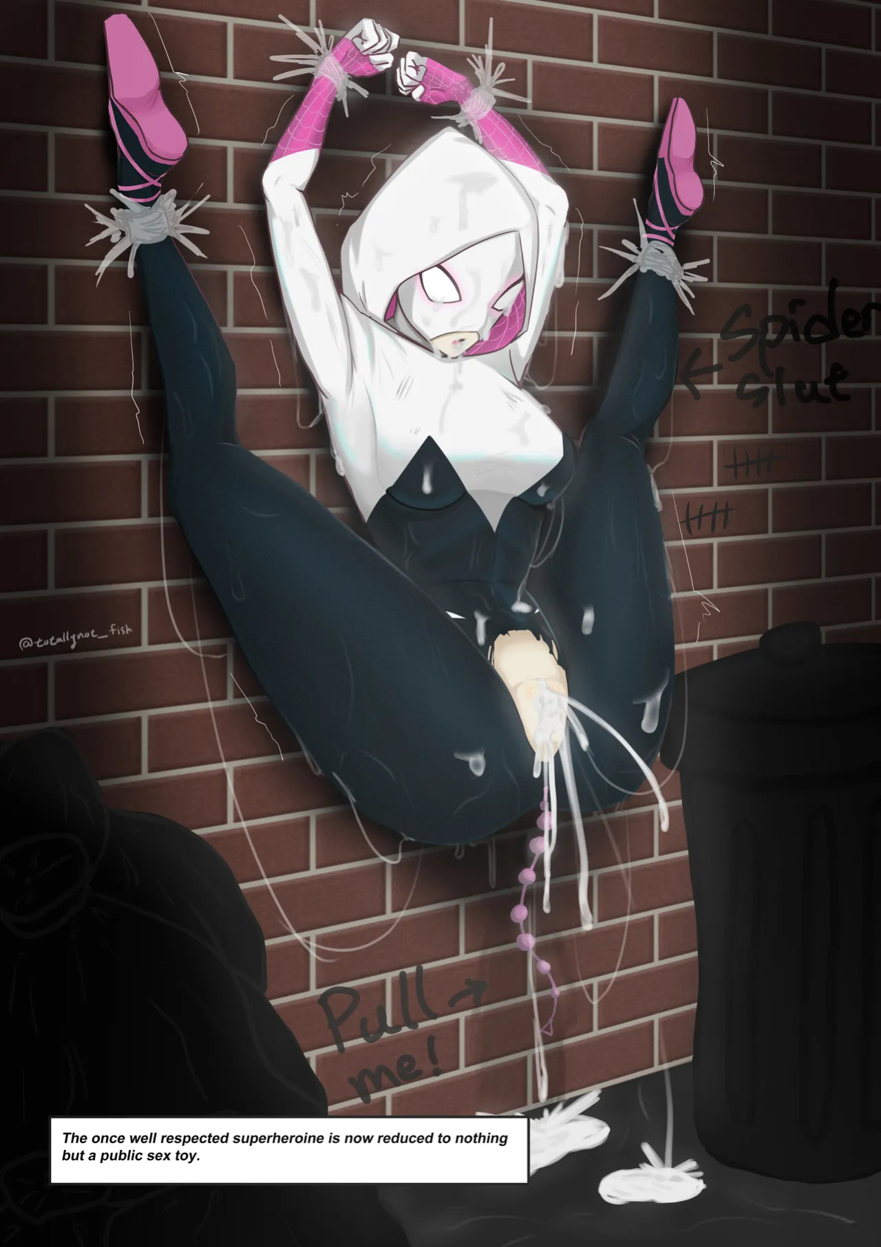 [totallynot_fish] Back Alley Spider Toy (Spider-Gwen)