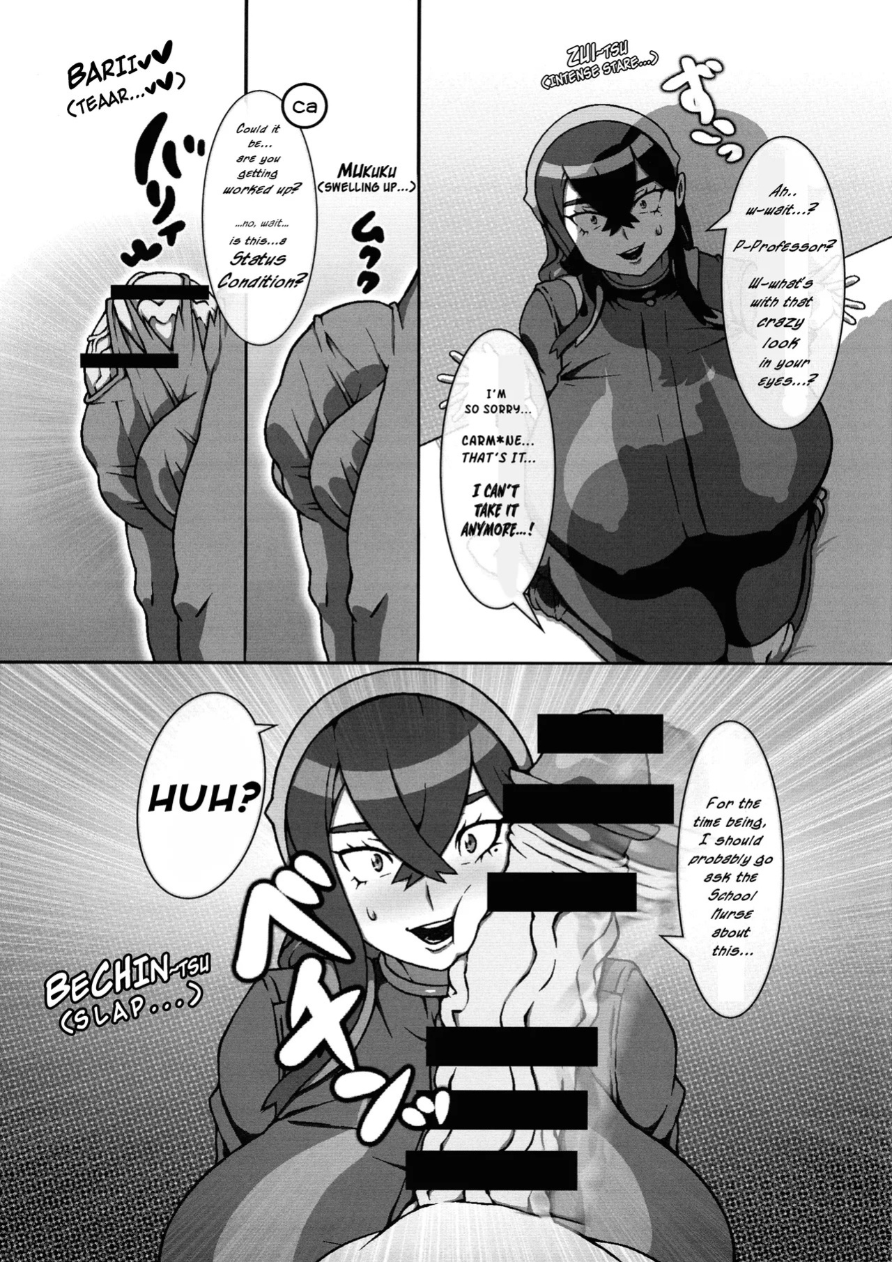(C104) [R1kyu (R1kyu)] Chounyuu Futanari Briar-sensei to Chounyuu Zeiyu-chan | Super Busty Futanari Professor Briar and Super Busty Carmine (Pokémon Scarlet & Violet) [English]
