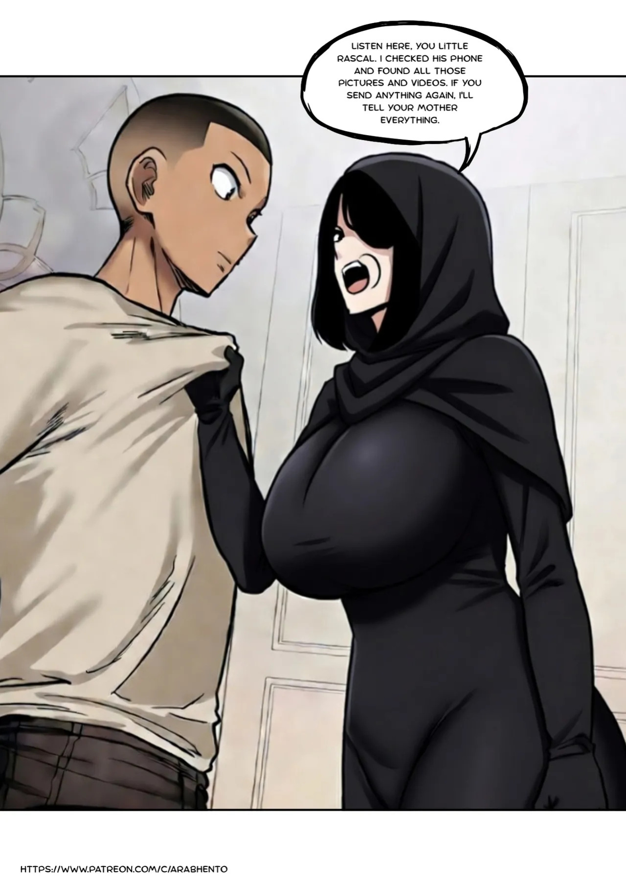 [ArabHento] BBC Chapter 2 : Affair with my hijab Friend Mom