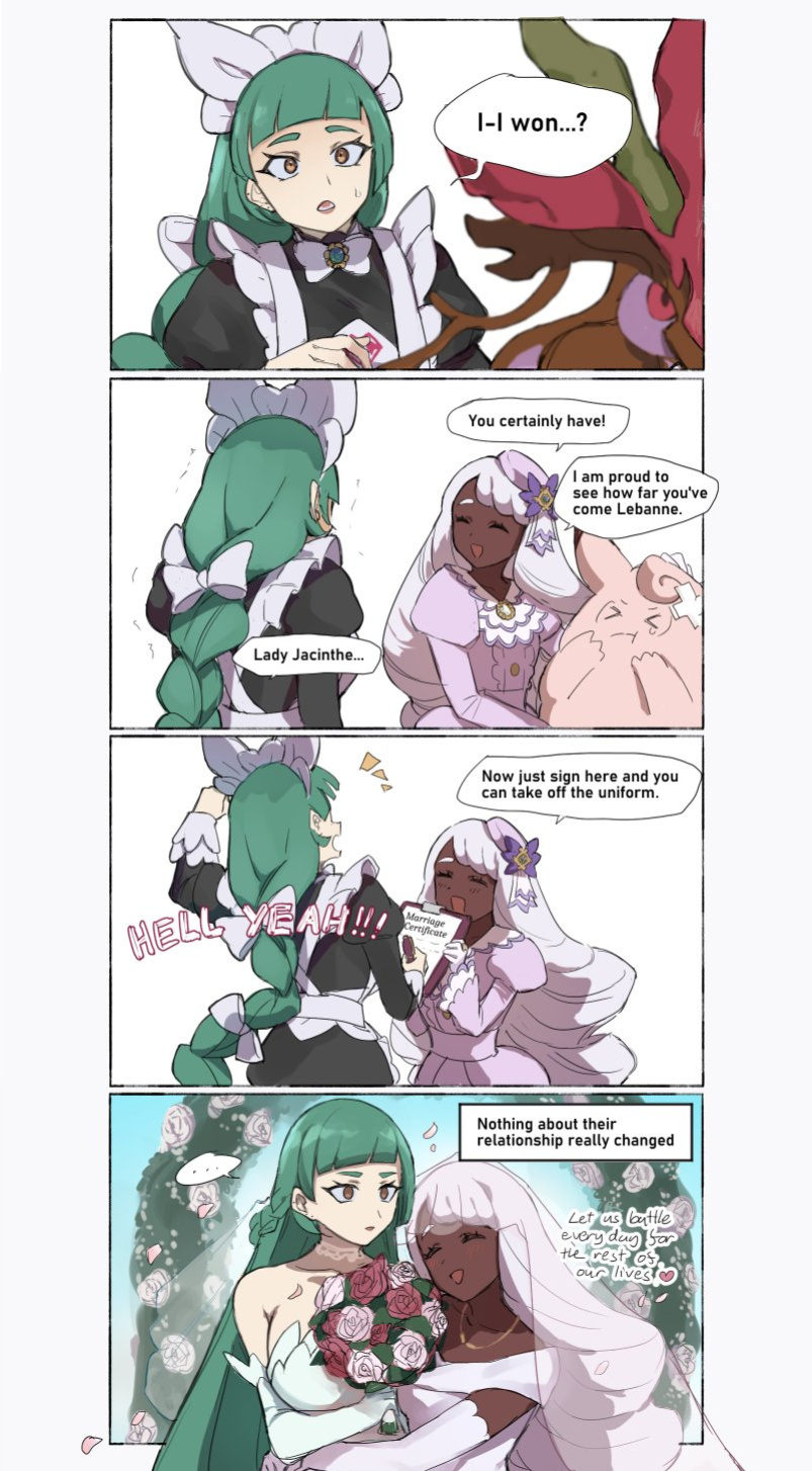[tencryingemojis] Jacinthe x Lebanne (Pokemon Legends: Z-A)