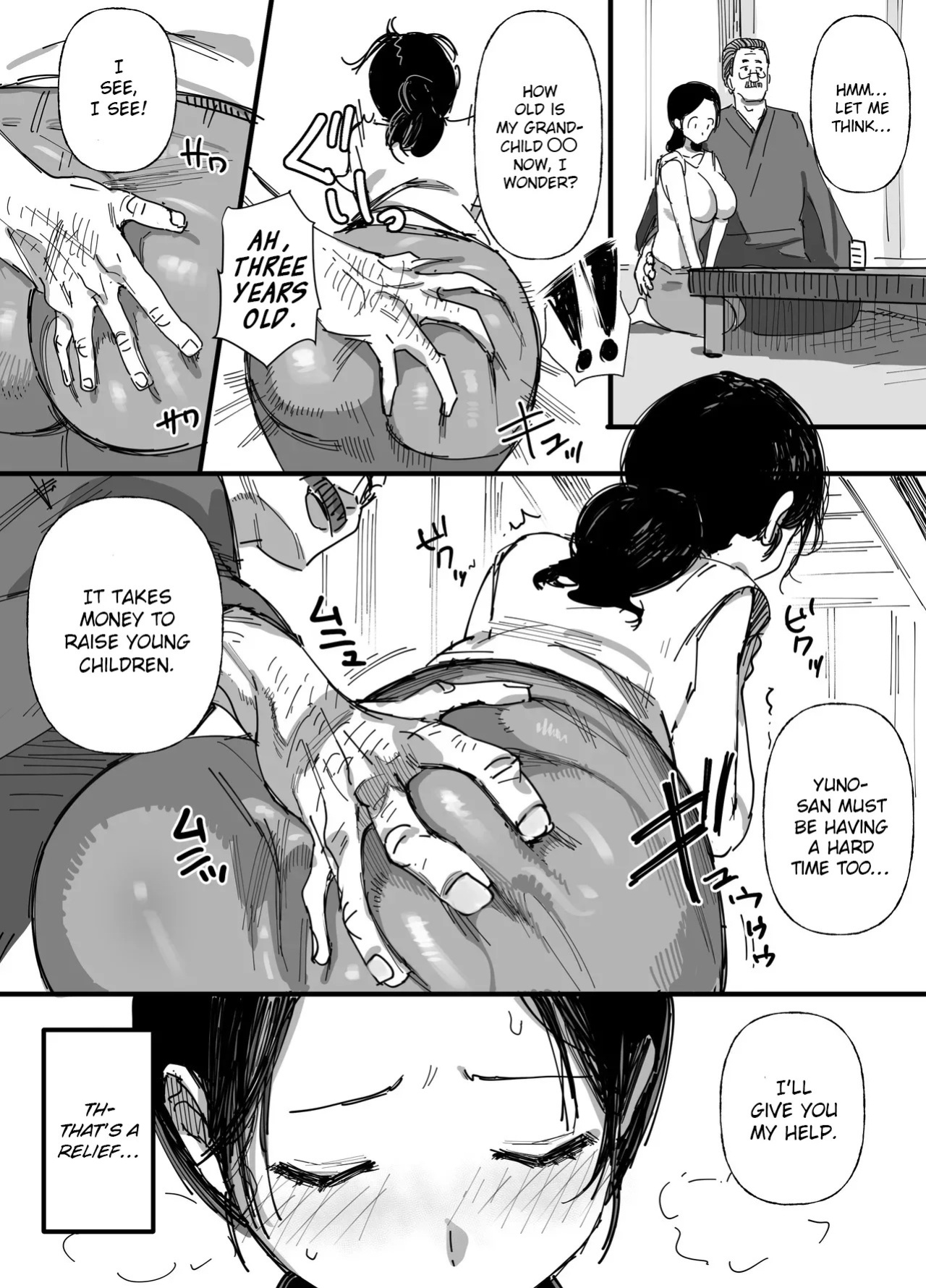 [Dynamic Mom (Onodera)] Otto no Shakkin Nakadashi Hensai Gifu ni Mi o Uru Komochi Tsuma | My Husband’s Debt: A Wife Sells Herself to Her Father-in-Law as Creampie Repayment [English]