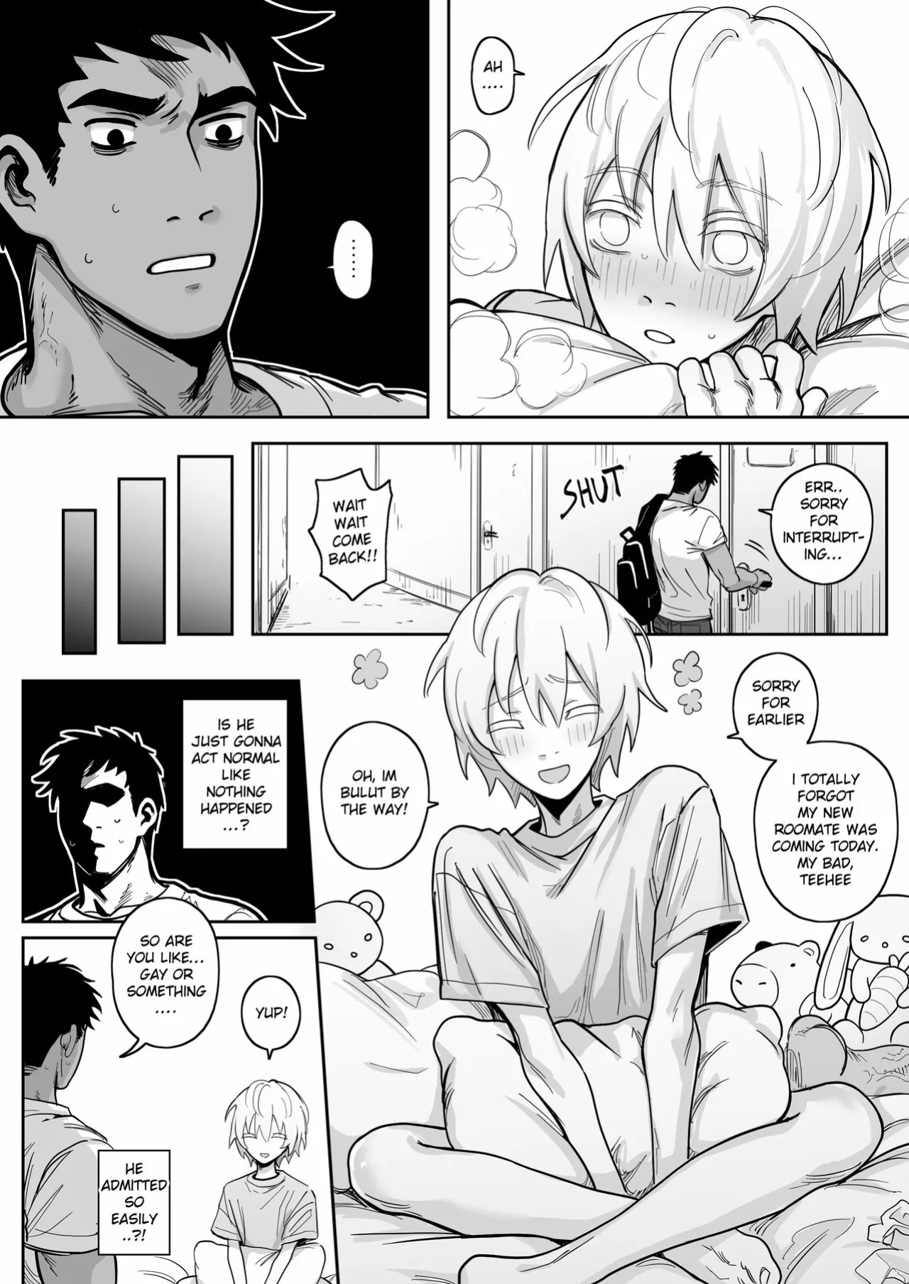[Schweinchen31] Dosukebena Roommate o Wakara Seru Hanashi | Teaching My Perverted Roommate a Lesson [English] [Decensored]