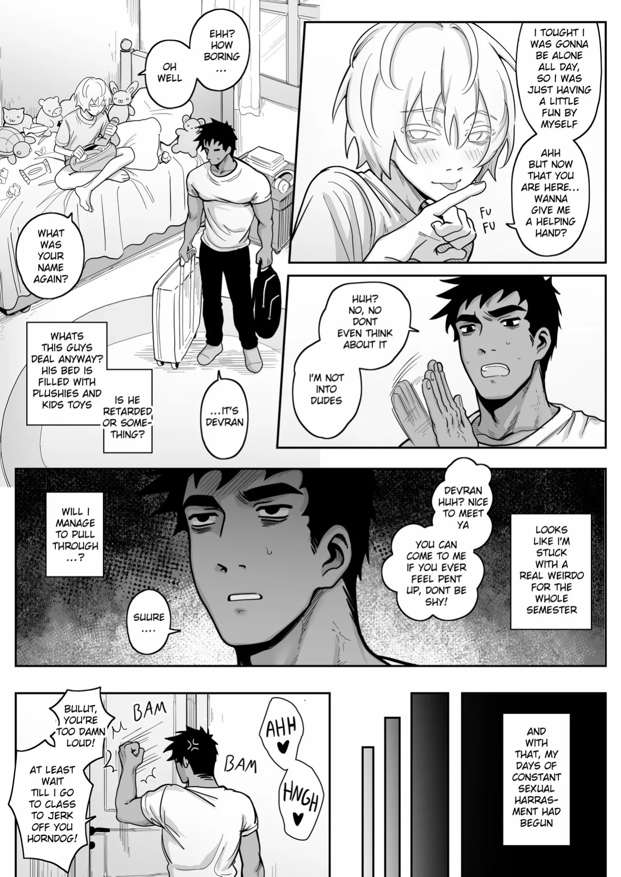 [Schweinchen31] Dosukebena Roommate o Wakara Seru Hanashi | Teaching My Perverted Roommate a Lesson [English] [Decensored]