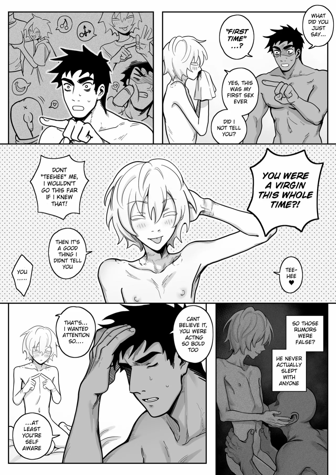 [Schweinchen31] Dosukebena Roommate o Wakara Seru Hanashi | Teaching My Perverted Roommate a Lesson [English] [Decensored]