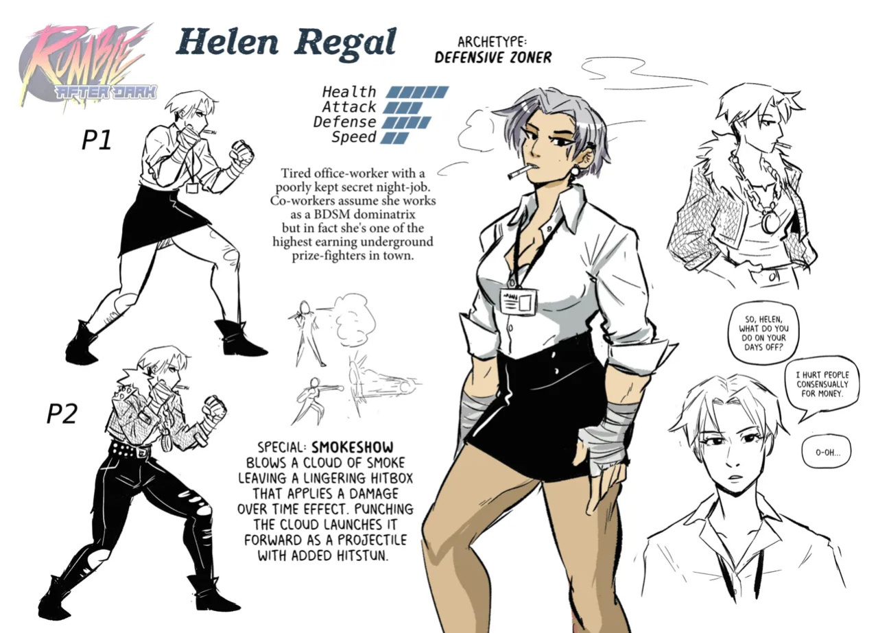 [Spicymancer / various] Rumble After Dark (fighting game OCs)