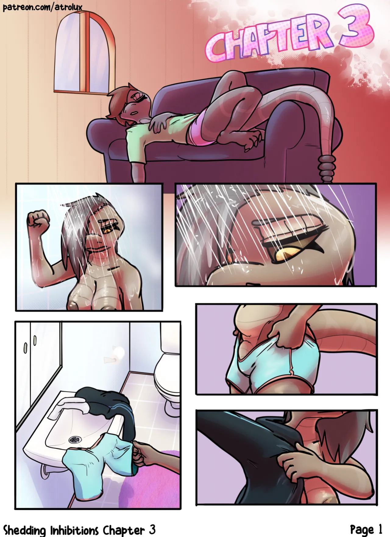[Atrolux] Shedding Inhibitions Ch. 1 - 3 [English]