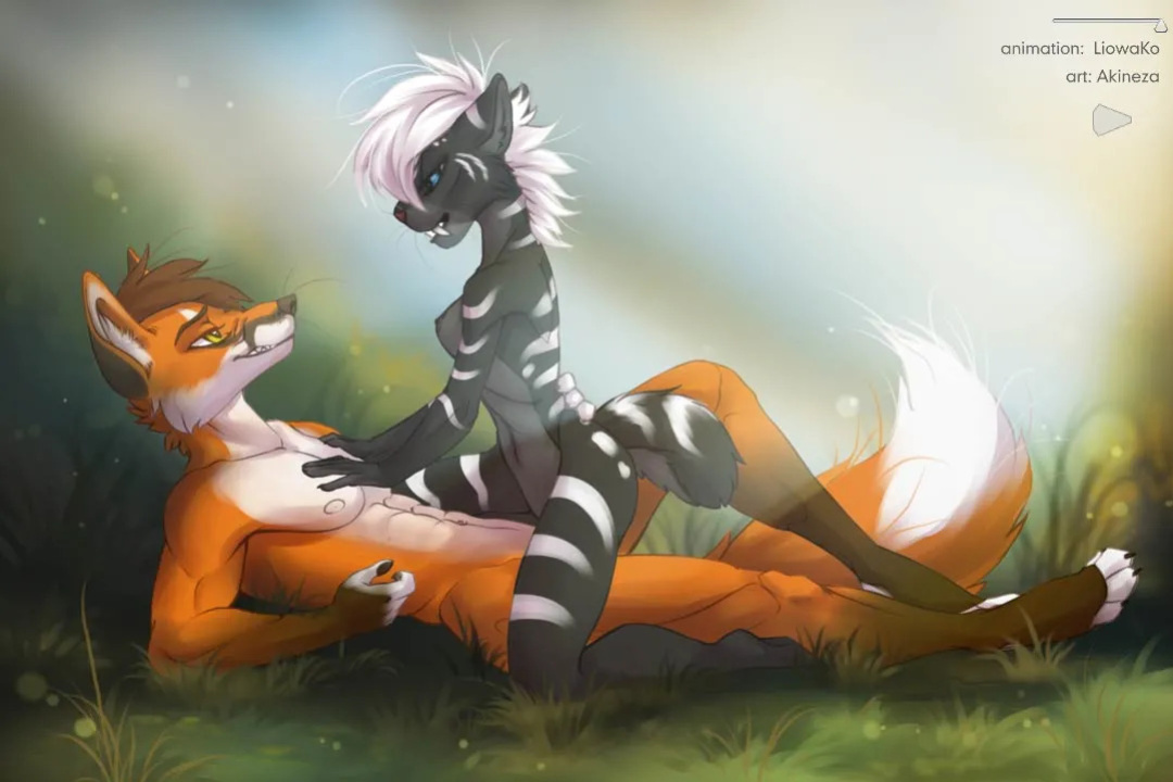 [Akineza and Liowako] Fox and Saber-Toothed Tiger Riding Animation Videoframes