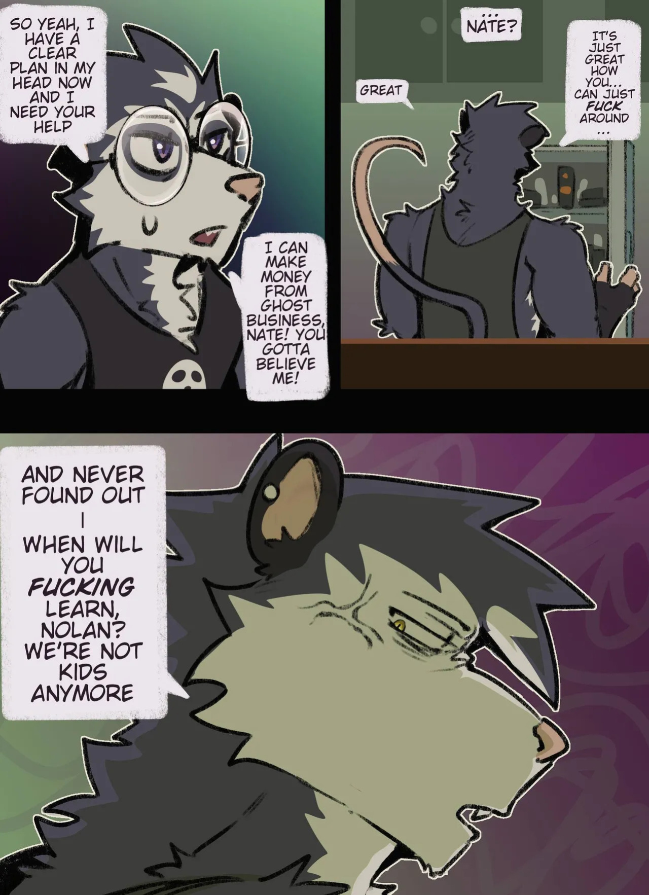 [Kaviaar] The Ghost and Nolan Opossum (Ongoing)