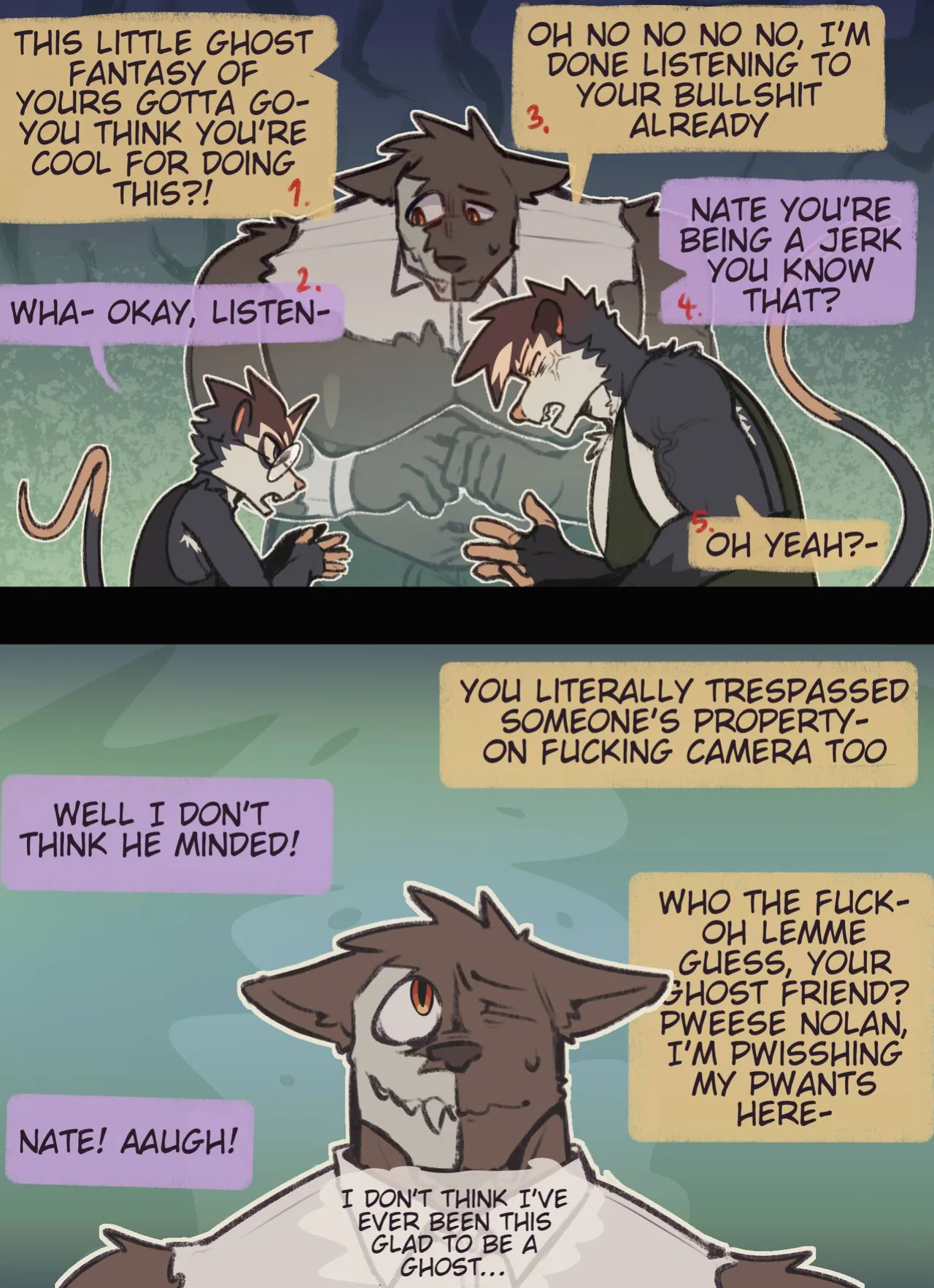 [Kaviaar] The Ghost and Nolan Opossum (Ongoing)