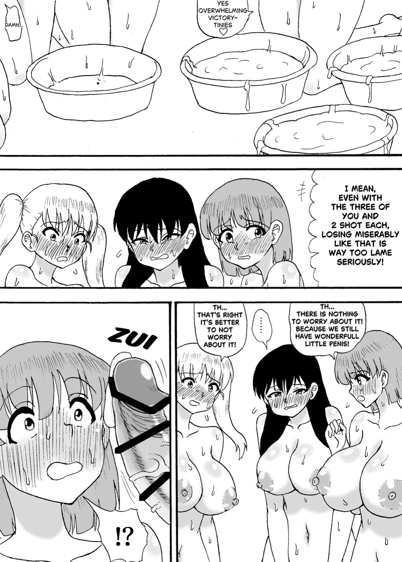 [Wasuresou na Namae] Yowayowa Chinpo 3-ningumi ~VS Tsuyotsuyo Chinpo 3-ningumi Hen~ [ENGLISH]