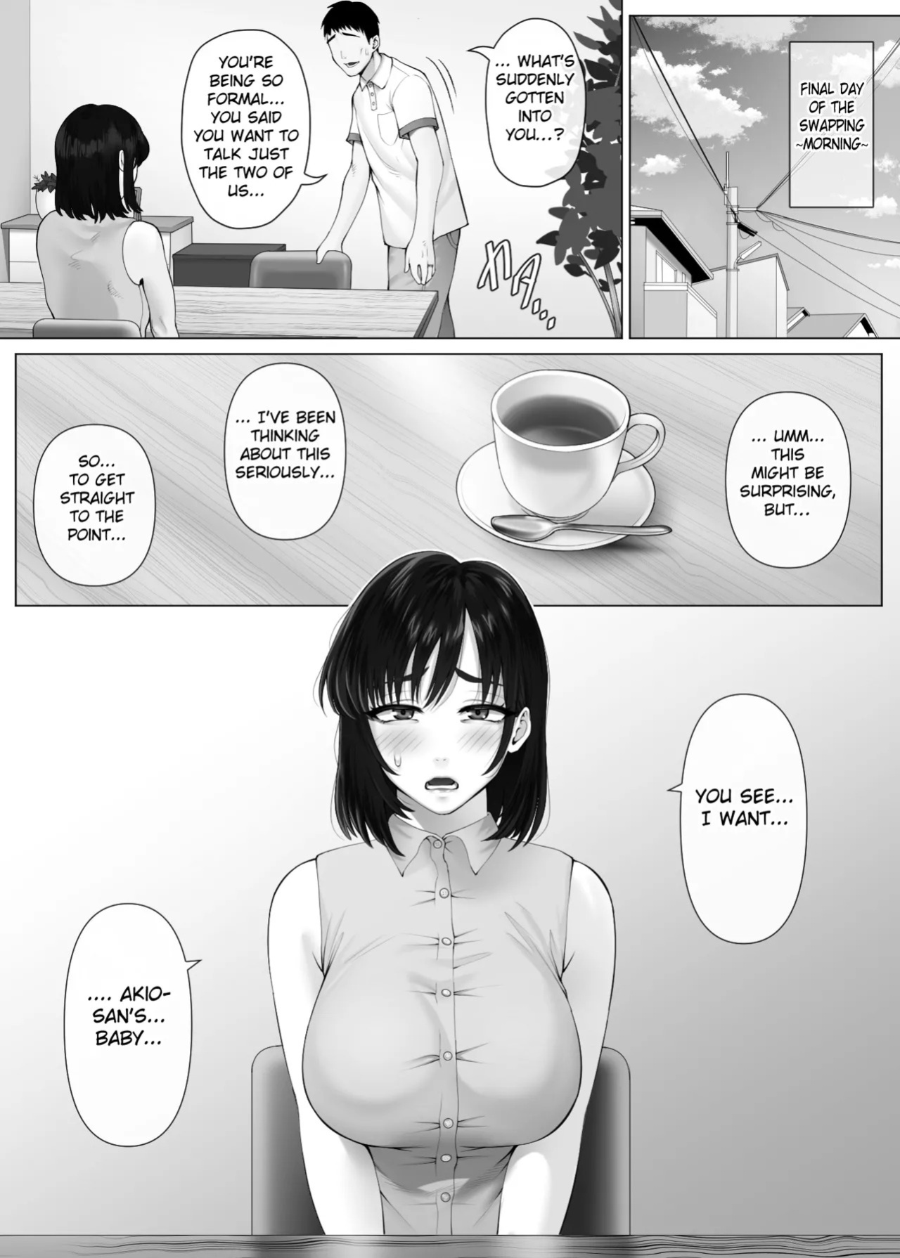 [Mitsumitsu Niku (Hikitogu)] LeveChi na Swapping 3 ~Honrosareru Fuufu Hen~ | Swapping on a Whole New Level 3 ~The Couple At The Mercy Of Others~ [English] [Fated Circle]