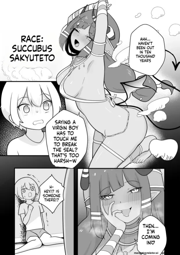 [Permission (Zandoro)] Lamp no Succubus ni Shiborareru [English] [SCANMTL]