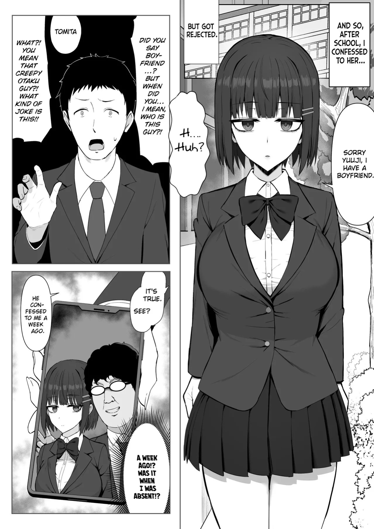 [Shoujo Tetsu (Ariatorai)] Muhyoujou Osananajimi ga Kimo Ota ni Ubawarete Love Love Berochuu Ecchi Shiteita | My Expressionless Childhood Friend Was Snatched Away by a Creepy Otaku and Was Having Lovey-Dovey Tongue-Kissing Sex [English] [Chalklog]