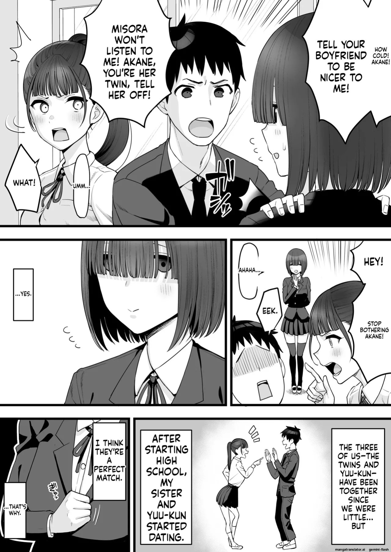 [Take Shinshi] My Childhood Friend Twins Become Another Man’s Onahole 1-3 [English]