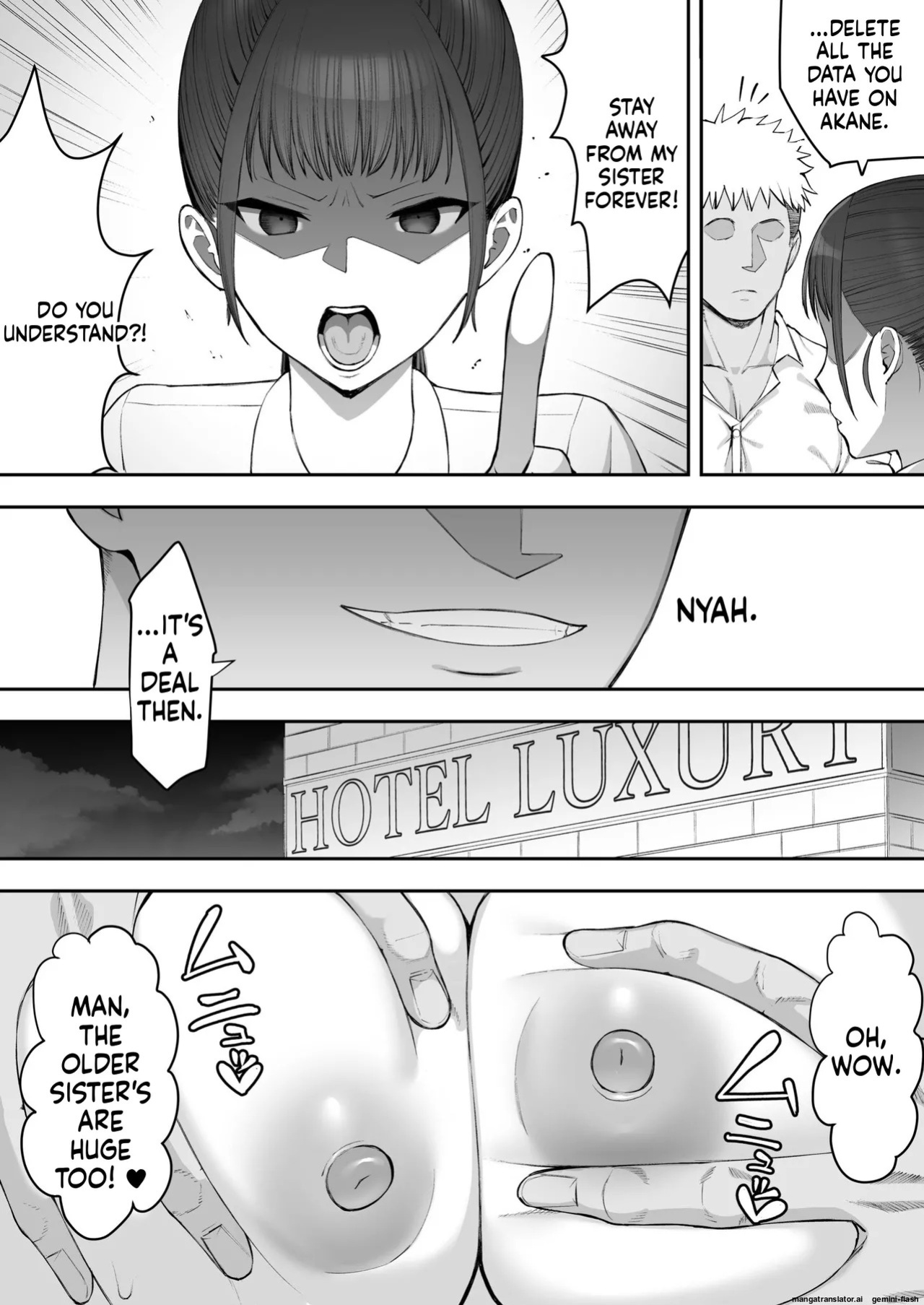 [Take Shinshi] My Childhood Friend Twins Become Another Man’s Onahole 1-3 [English]