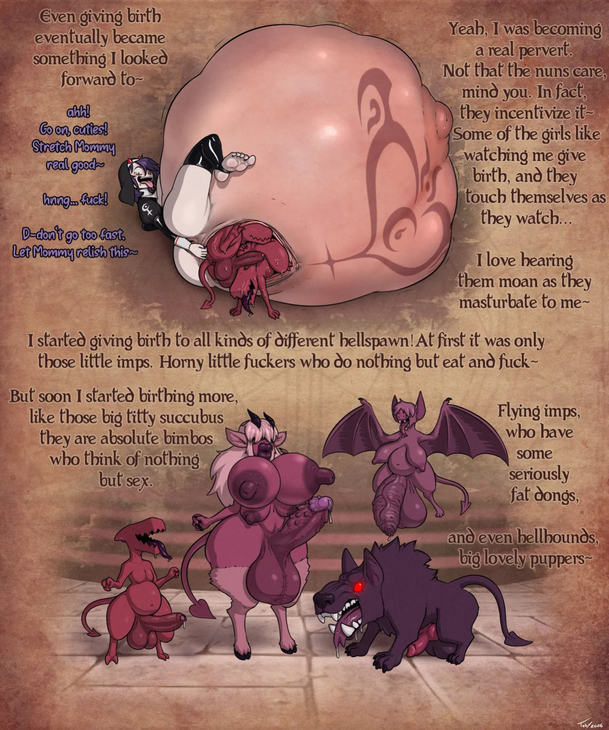 [Toby (TobyArt)] The Cult of Pregnant Nuns
