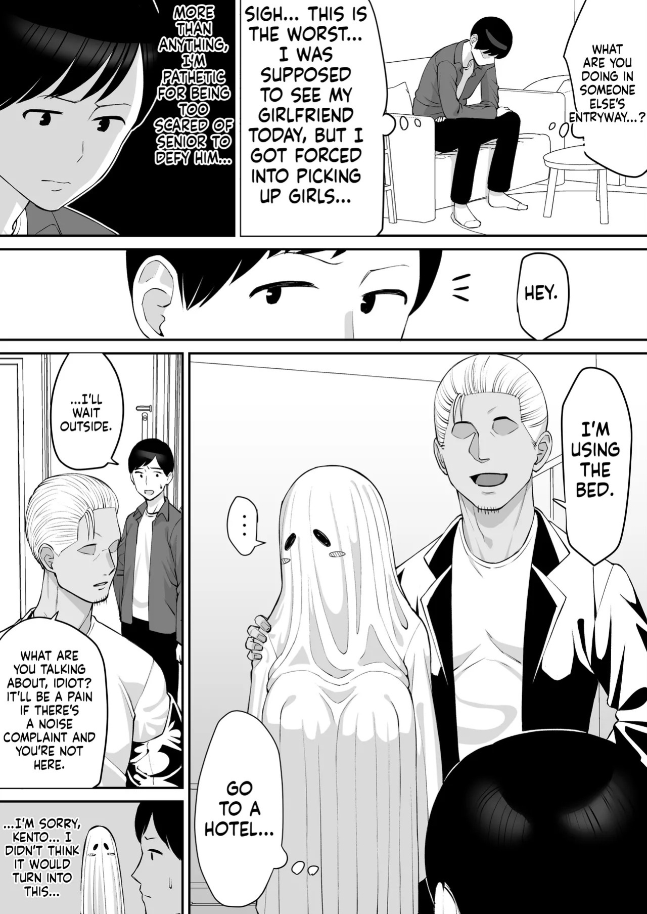 [Take Shinshi] Halloween Netorare, Kirawaremono no Senpai to Kanojo | Halloween NTR: The Hated Senior and the Girlfriend [English]