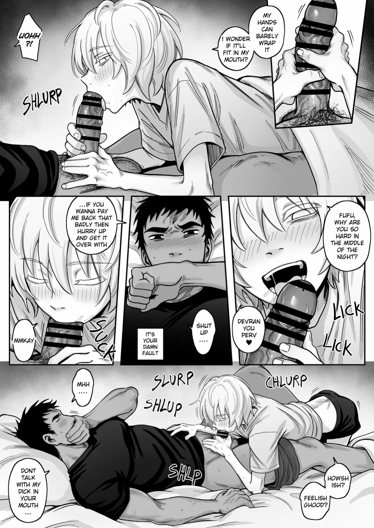 [Schweinchen31] Dosukebena Roommate o Wakara Seru Hanashi | Teaching My Perverted Roommate a Lesson [English]