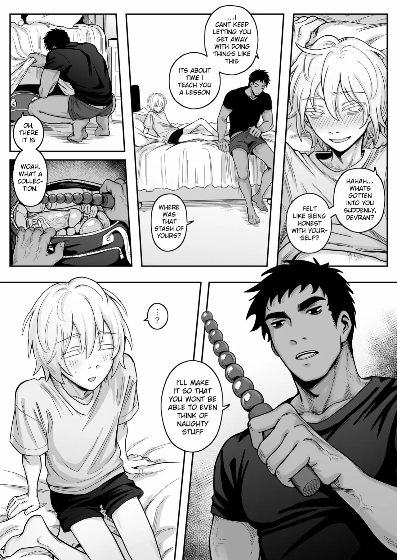 [Schweinchen31] Dosukebena Roommate o Wakara Seru Hanashi | Teaching My Perverted Roommate a Lesson [English]