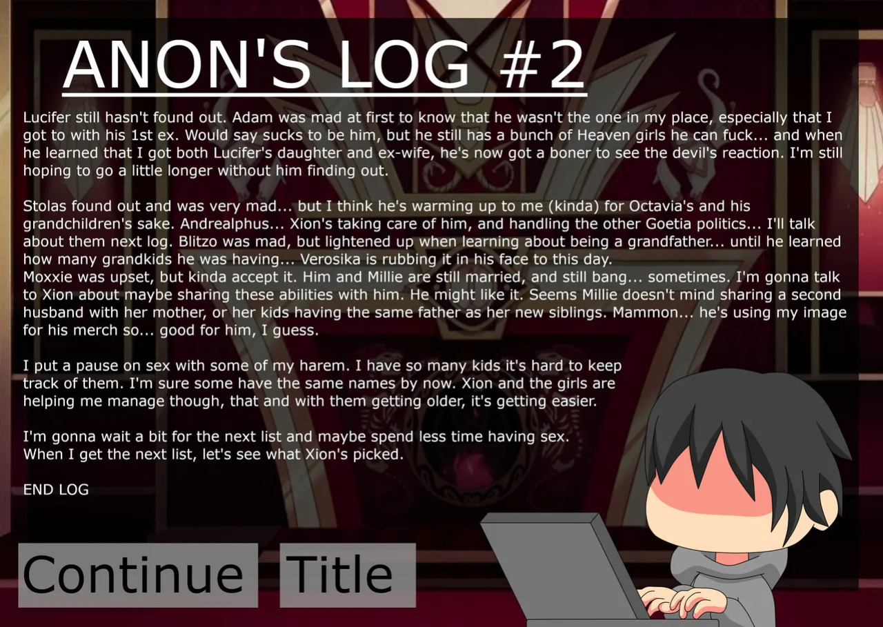 [Xml Xrossover] Anon X Hellaverse (Ongoing)