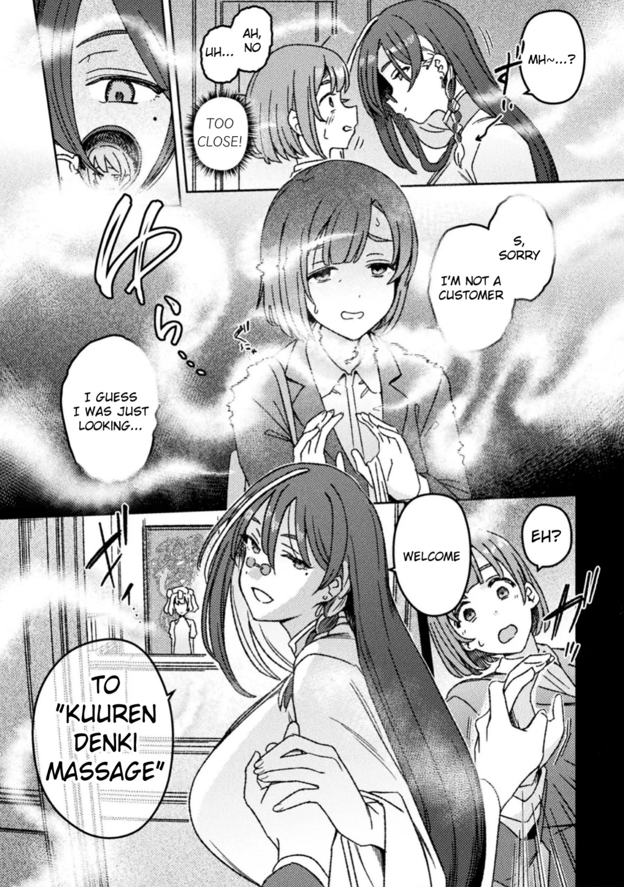[Suimitsutou Koubou (Momo no Suidousui)] Futanari Detox ~Kuuren Denki Massage Parlor~ Chapter 1 [English]