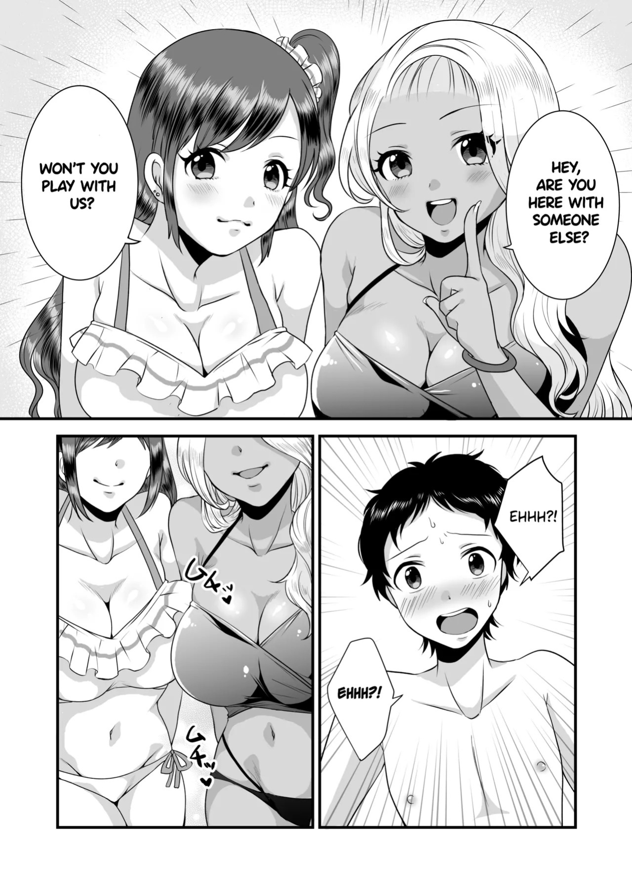 [Dokutoku no M (Sagano Katsuma, Akatsuki Shion)] Umibe no Gal no Doutei Asobi (M-o Muke Zasshifuu Doujinshi Dokutoku no Magazine Vol. 2) [English]
