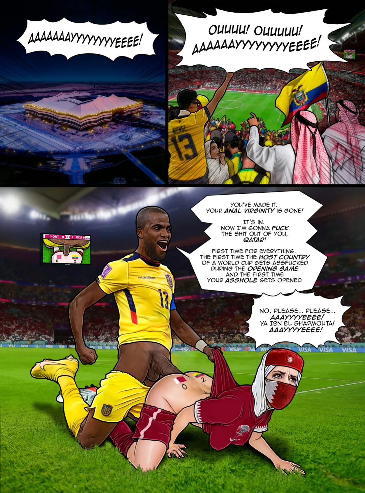 [Loreleia Longblossom] [Aivelin] [Psicoero] [Phillarts] [SleinadFlar] [basTTard Infeliz] FIFA World Cup Qatar 2022 - Soccer Hentai [Ongoing]