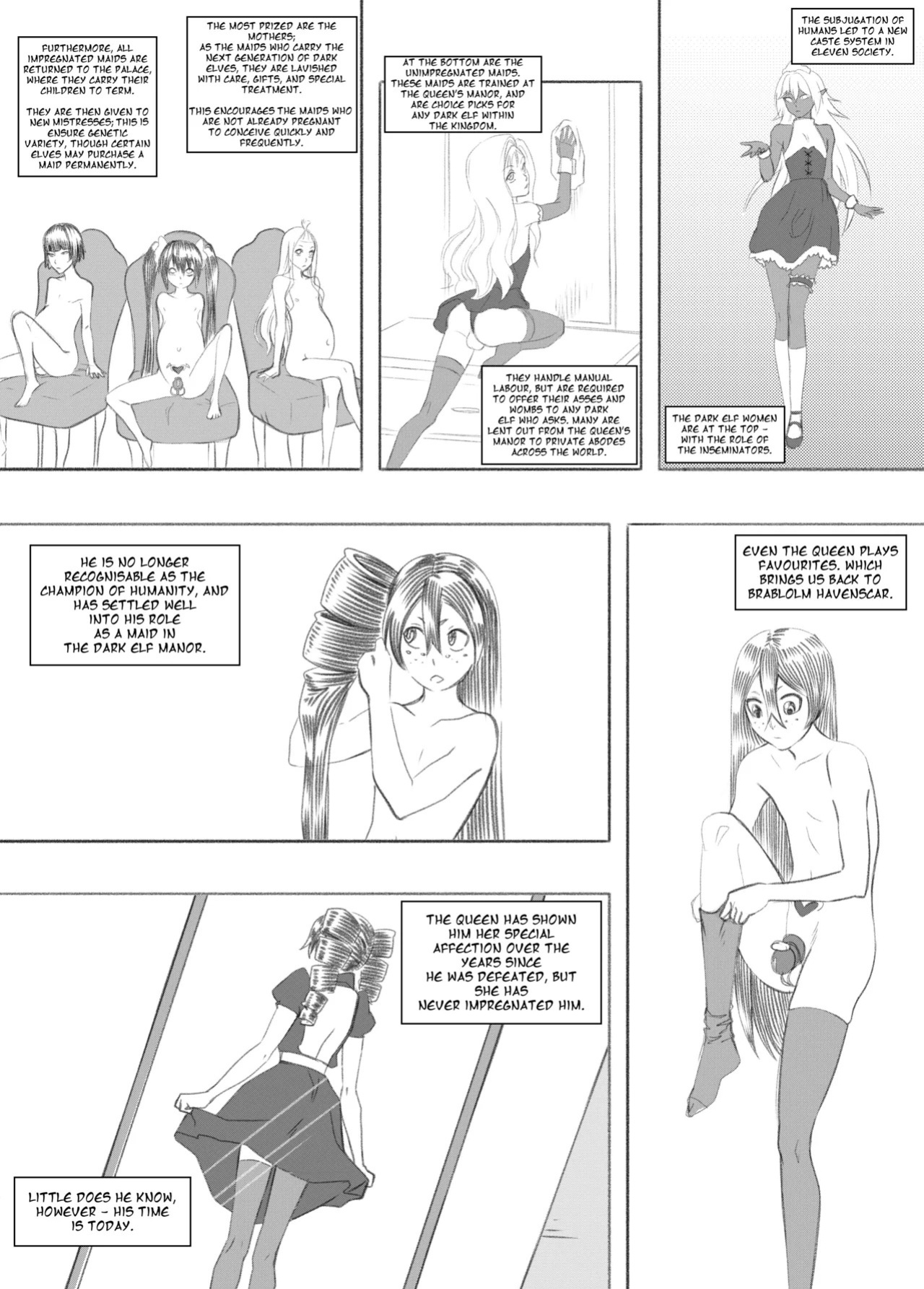 [GOJIN] Tomgirl Maid at Dark Elf Manor - [Ongoing]