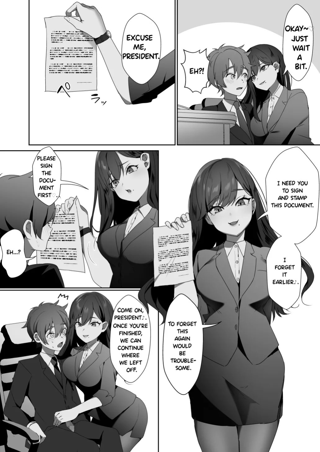 Hiiragi, the president's secretary