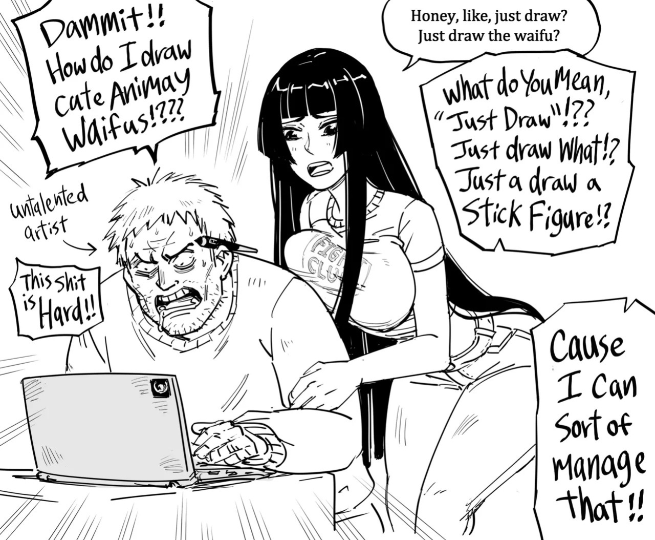 [BB (Baalbuddy)] Failing Internet Cartoonist