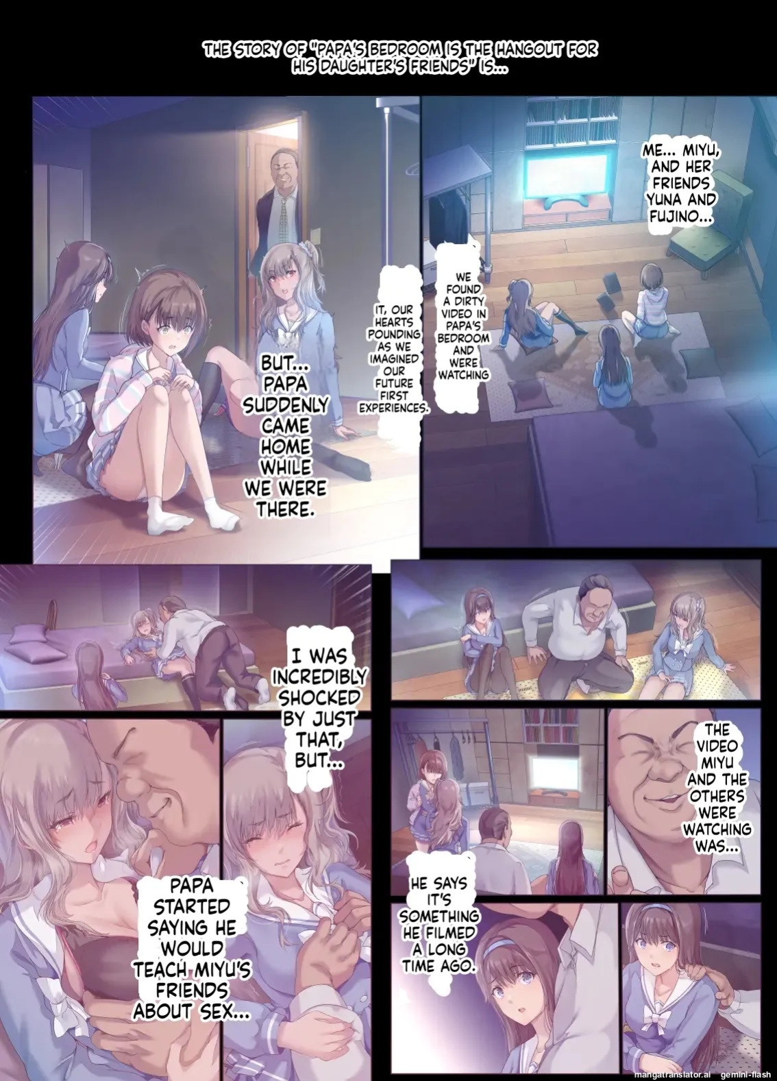 [Kisei Toukyoku (Richard Bahman)]Daddy's Bedroom is a Hangout For His Daughter's Friends 2: New Friends [English] [MTL]