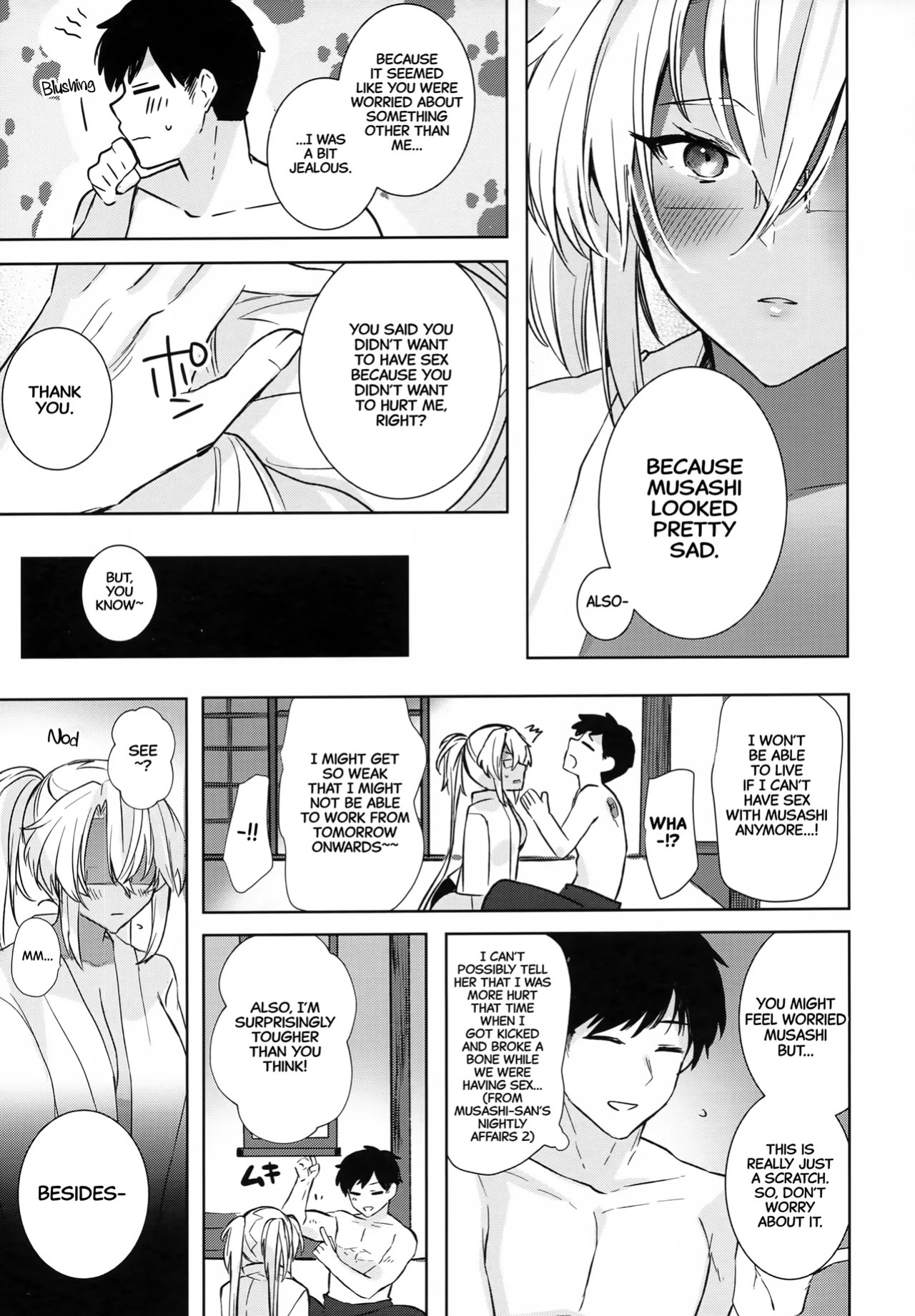 (Gunreibu Shuho Goudou Enshuu Reiwa Sannen Touki) [Marosaan (Yunamaro)] Musashi-san no Yoru Jijou Hisho-kan no Sajikagen-hen | Musashi's Nightly Affairs: The Secretary Ship's Determination -(Kantai Collection -KanColle-) [English] [CarlJPTL]