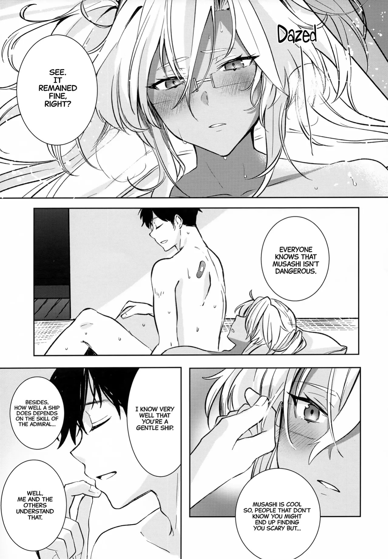 (Gunreibu Shuho Goudou Enshuu Reiwa Sannen Touki) [Marosaan (Yunamaro)] Musashi-san no Yoru Jijou Hisho-kan no Sajikagen-hen | Musashi's Nightly Affairs: The Secretary Ship's Determination -(Kantai Collection -KanColle-) [English] [CarlJPTL]