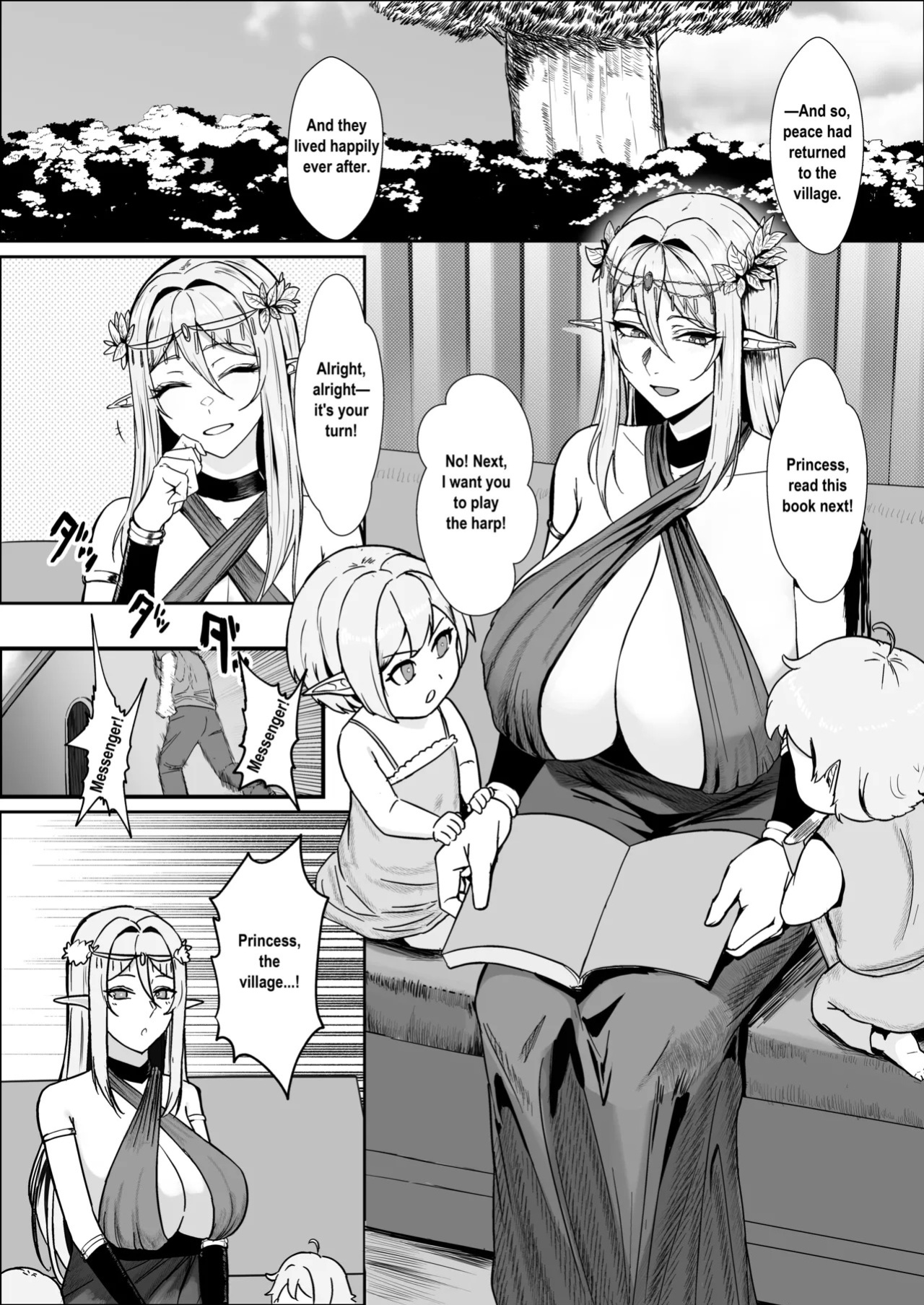 [Mainichi Angel] Torawareta Elf Touzen Seidorei no Kei [English]