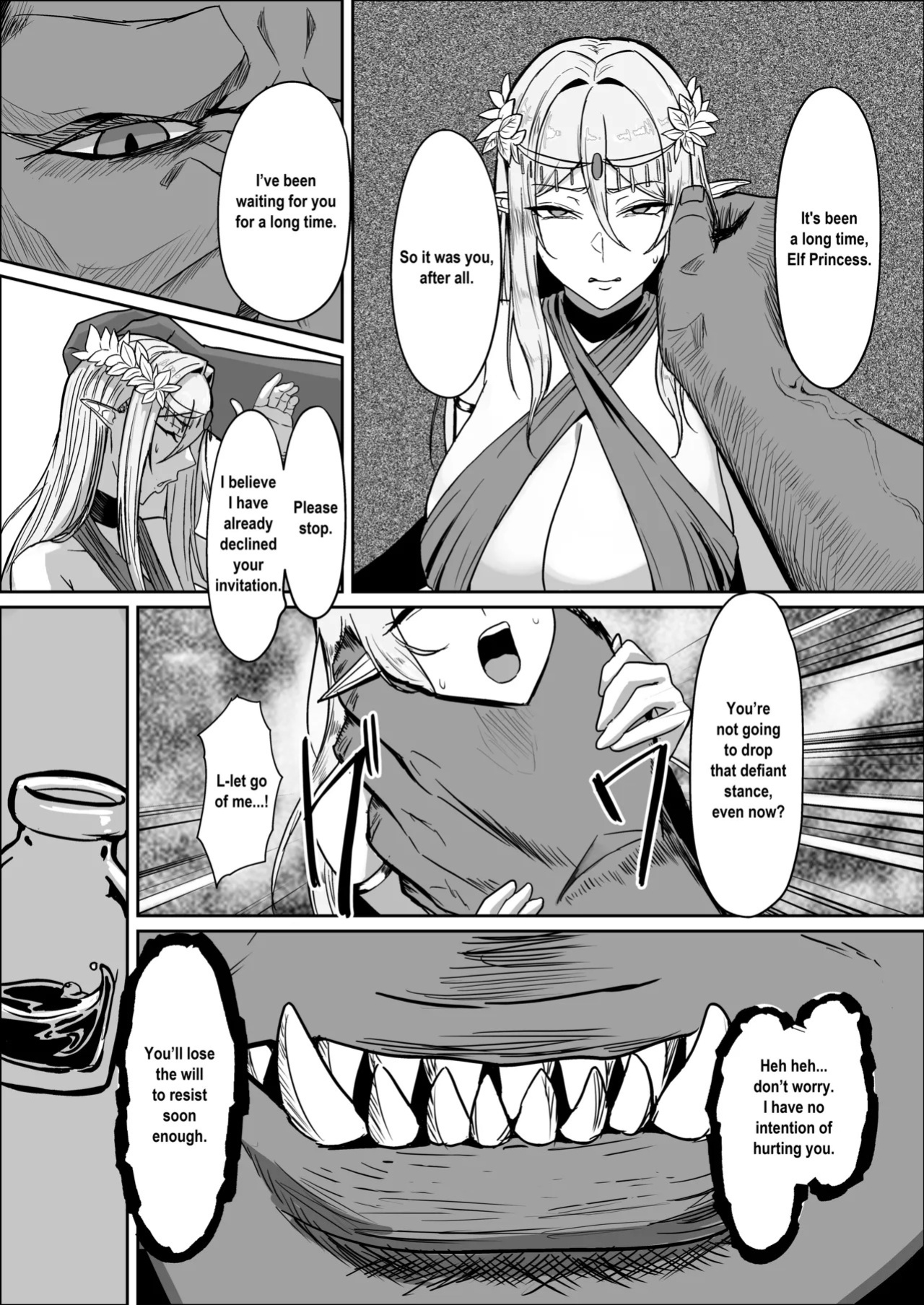 [Mainichi Angel] Torawareta Elf Touzen Seidorei no Kei [English]