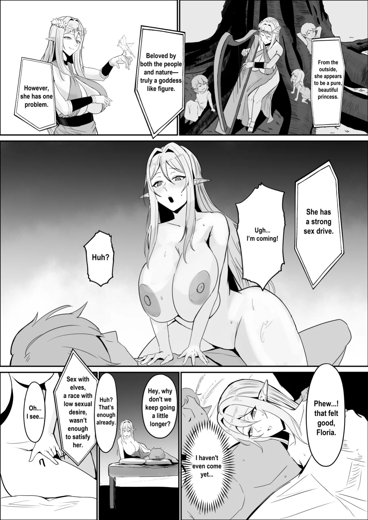 [Mainichi Angel] Torawareta Elf Touzen Seidorei no Kei [English]