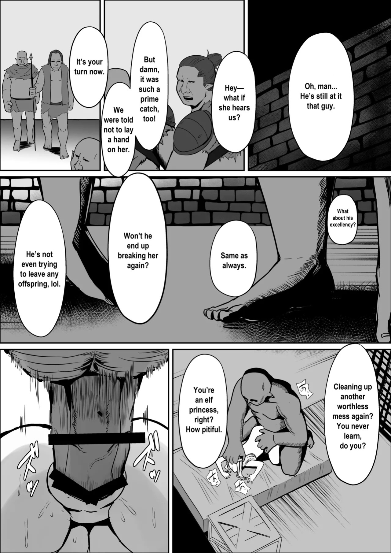 [Mainichi Angel] Torawareta Elf Touzen Seidorei no Kei [English]