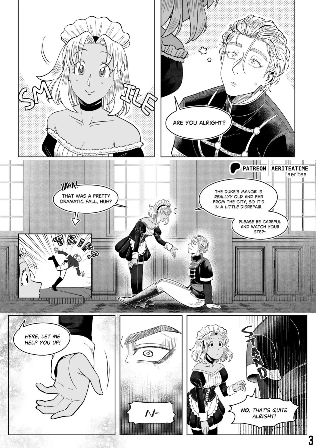 [aeritea] Otome Isekai: The Incompetent Competent Prince Wants to Service the Maid From Another World?!