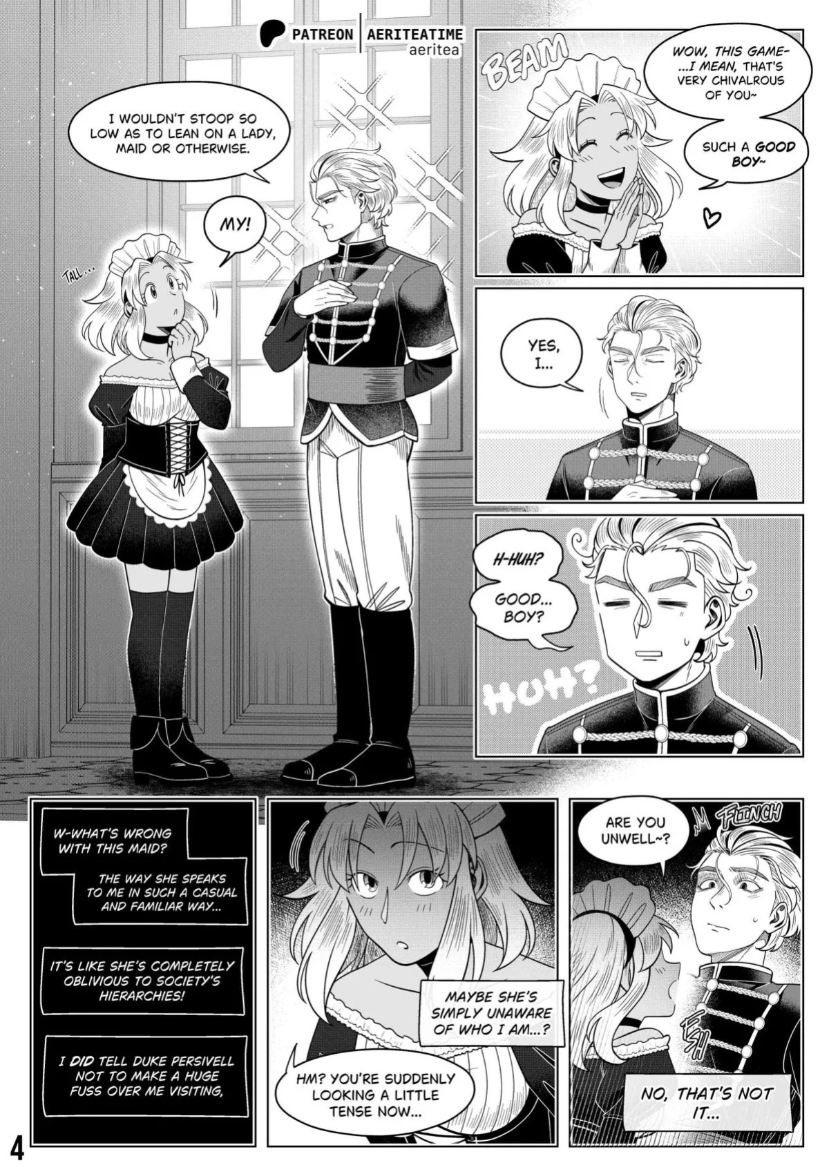 [aeritea] Otome Isekai: The Incompetent Competent Prince Wants to Service the Maid From Another World?!
