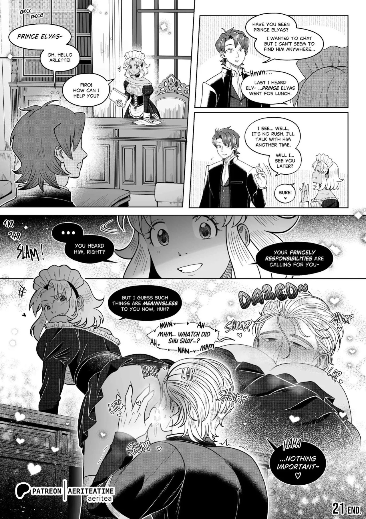 [aeritea] Otome Isekai: The Incompetent Competent Prince Wants to Service the Maid From Another World?!