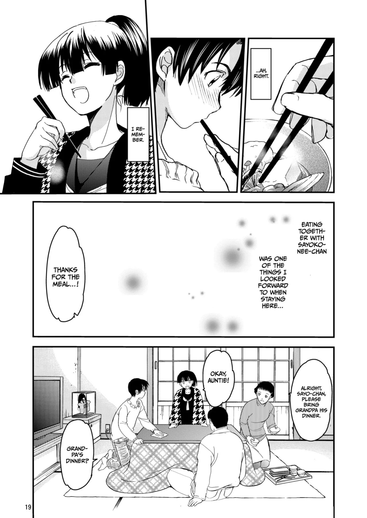 [Toko-ya (HEIZO, Kitoen)] Sayoko’s Dining Table ~The Childhood Friend I Reunited with had Become My Grandfather’s XX~ [English] [Gagak_Ireng] [Digital] (rewrite)
