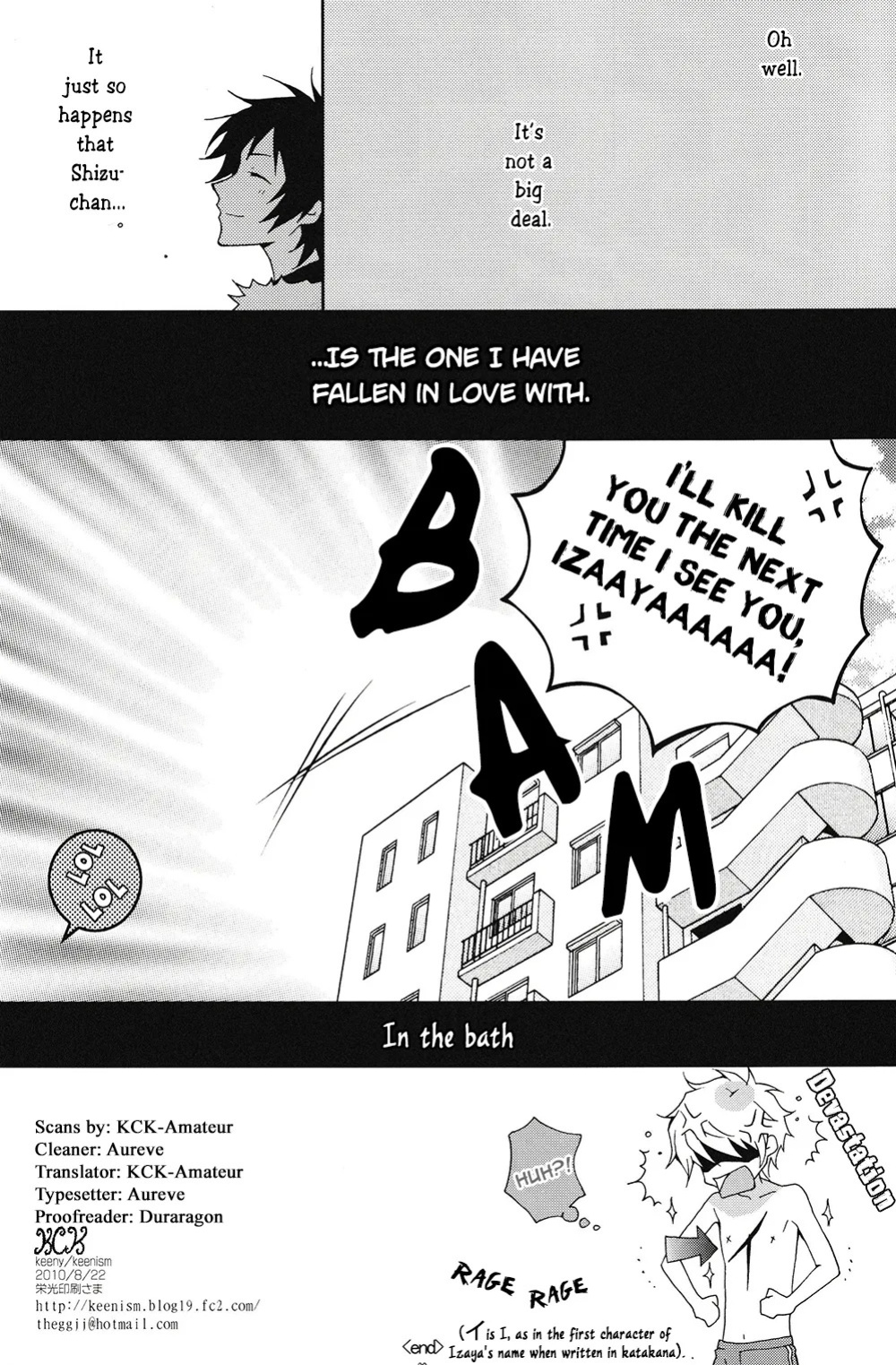 [Keenism] Please, Be Careful About Romance -- Durarara dj [Eng] {KCK-Amateur Scans}