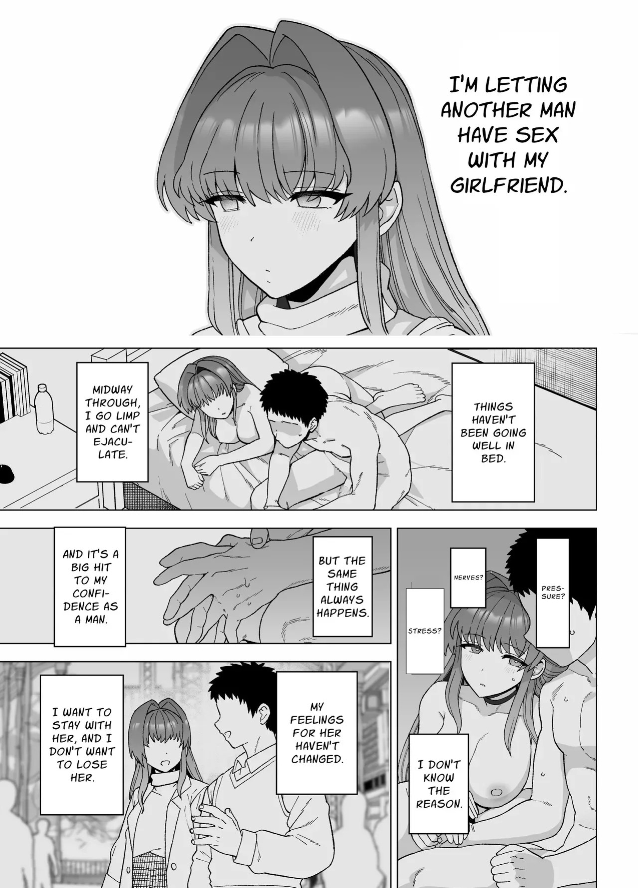 [Mochinchi (Mo)] Netorase Trial Boku no Tame ni Neru Kanojo | Cuckold Trial: My girlfriend cheats on me for my sake [English] [Guesswork] [Decensored] [Digital]
