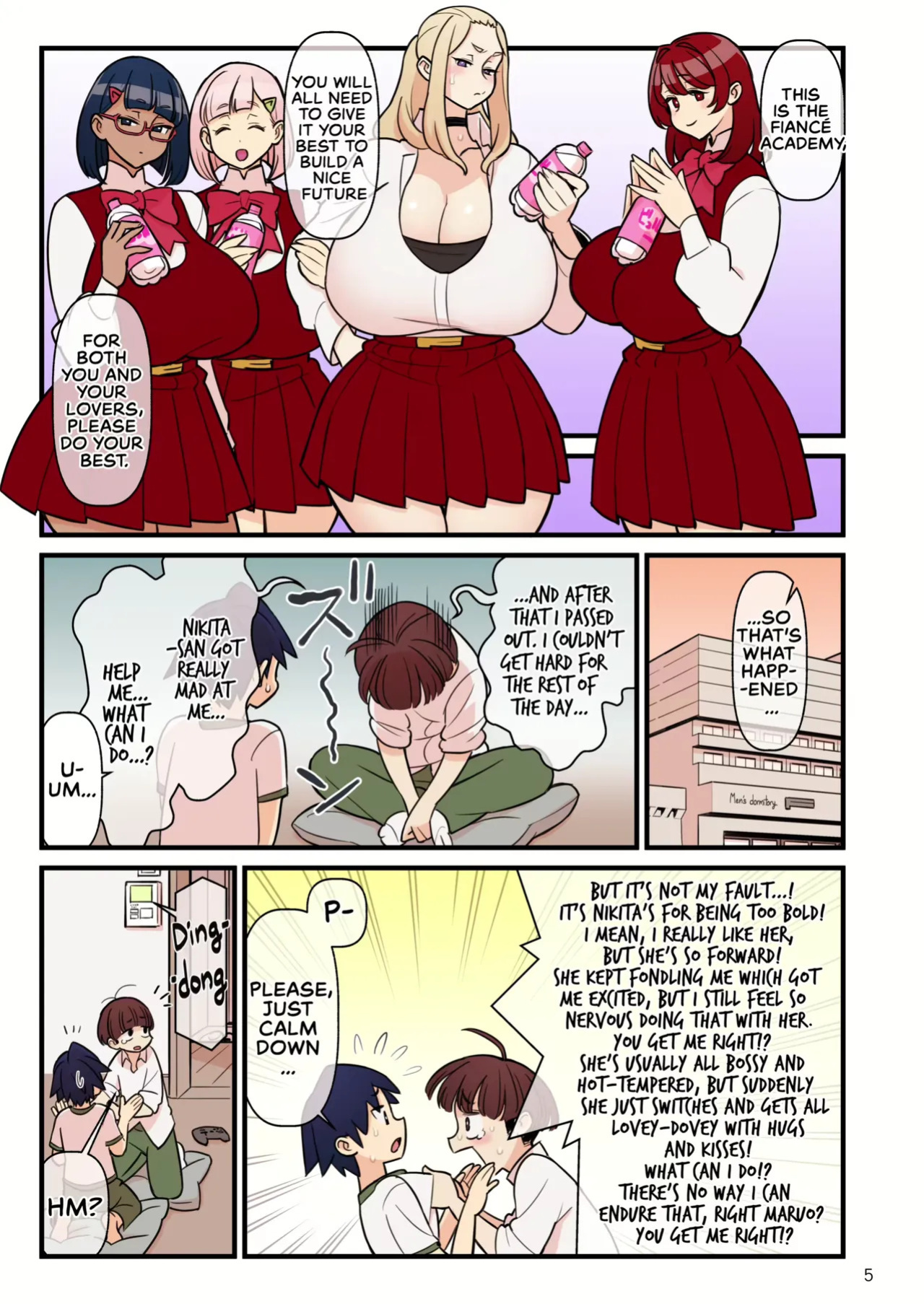 [Kakuzatou] Iinazuke Gakuen FILE: 01 "Hajimete Soine" Hen | Fiance(e) Academy FILE: 01 "First Time Sleeping Over" + Iinazuke Gakuen FILE: 02 "Futatabi Yuwaku" Hen | The Fiancé Academy FILE: 02 "Second Seduction" [English]