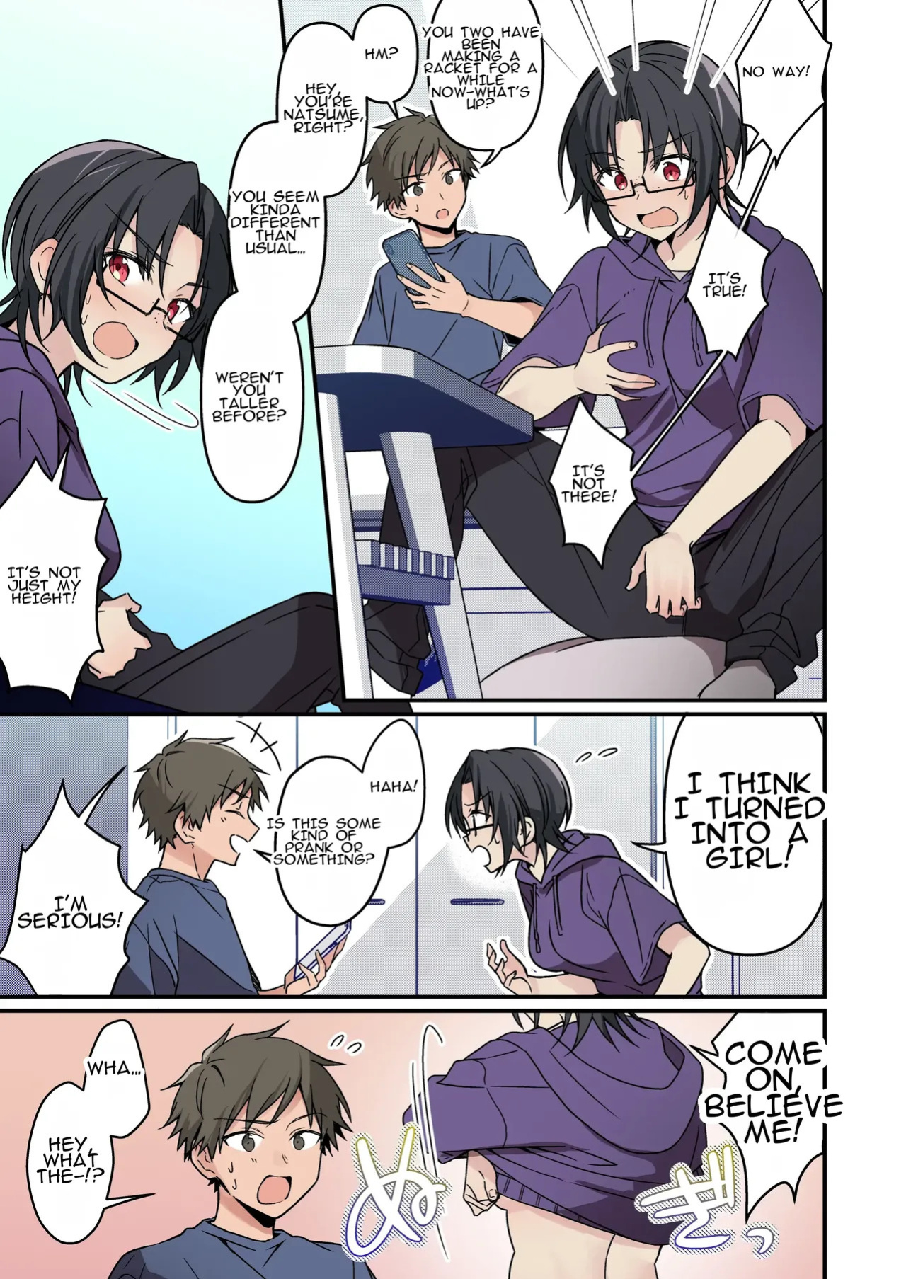 [TSF no F (NOMU)] Jinsei Kaihen Appli de Barairo no Hibi? ~Jibun o Ukkari Dosukebe Bishoujo ni~ | Rosy Days with a Life-Altering App? ~Accidentally Turning Myself (♂) into a Super Lewd Beauty (♀)~