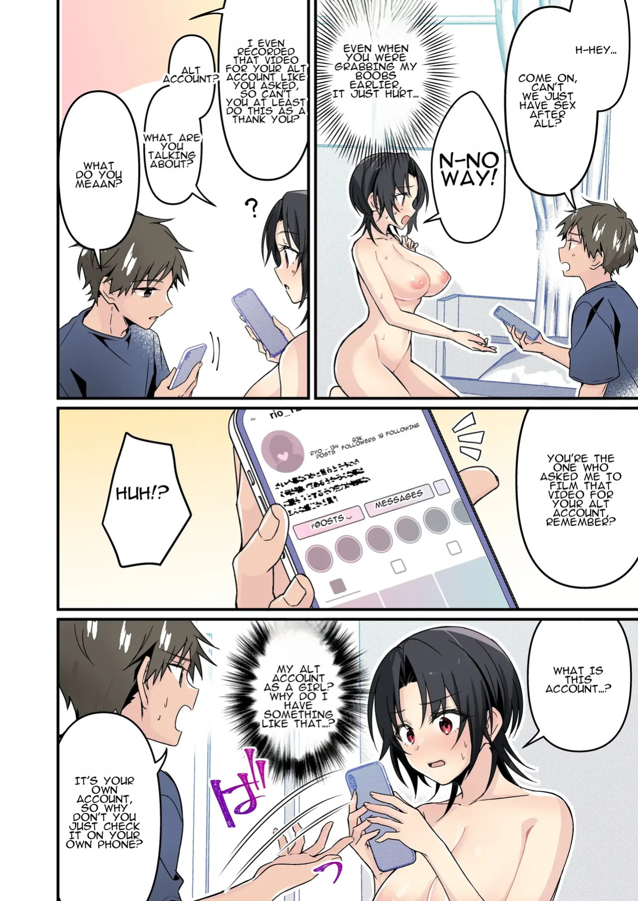 [TSF no F (NOMU)] Jinsei Kaihen Appli de Barairo no Hibi? ~Jibun o Ukkari Dosukebe Bishoujo ni~ | Rosy Days with a Life-Altering App? ~Accidentally Turning Myself (♂) into a Super Lewd Beauty (♀)~
