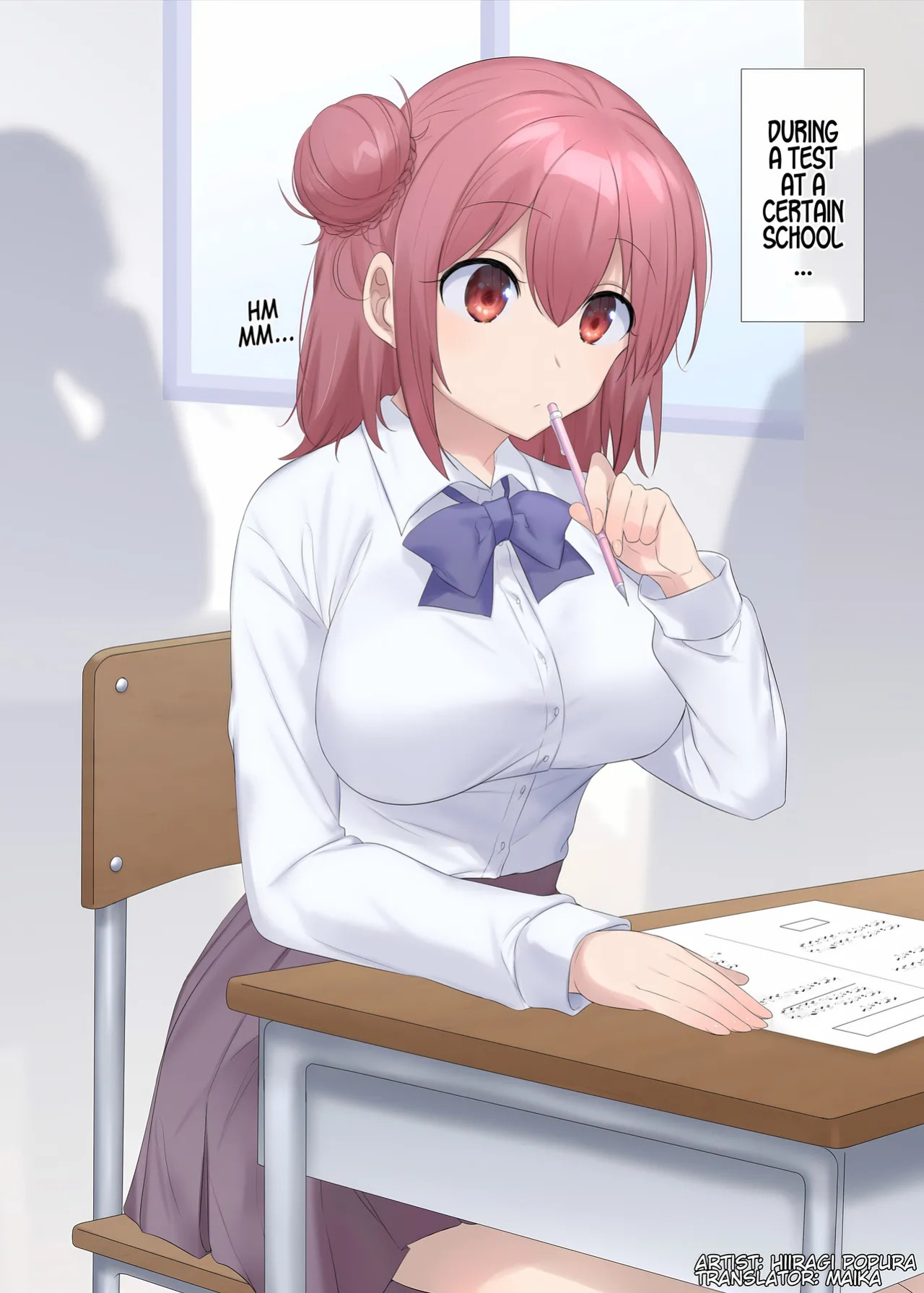 [Hiiragi Popura] Tesuto-chū ni hyōi sareta onna no ko no…♡ | A Girl Who Got Possessed During a Test…♡ (TS sakuhin baraethi pakku! nyotai ka＆ hyouietc…＋α) [English] [Maika]
