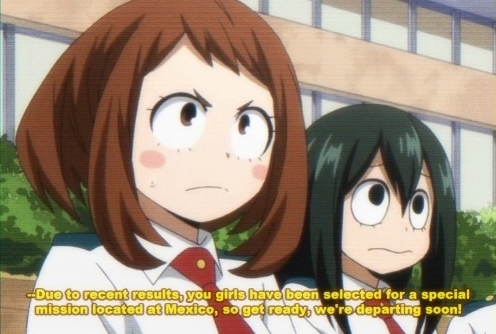 [angelauxes] Ochaco And Tsuyu Meet Pancho v2